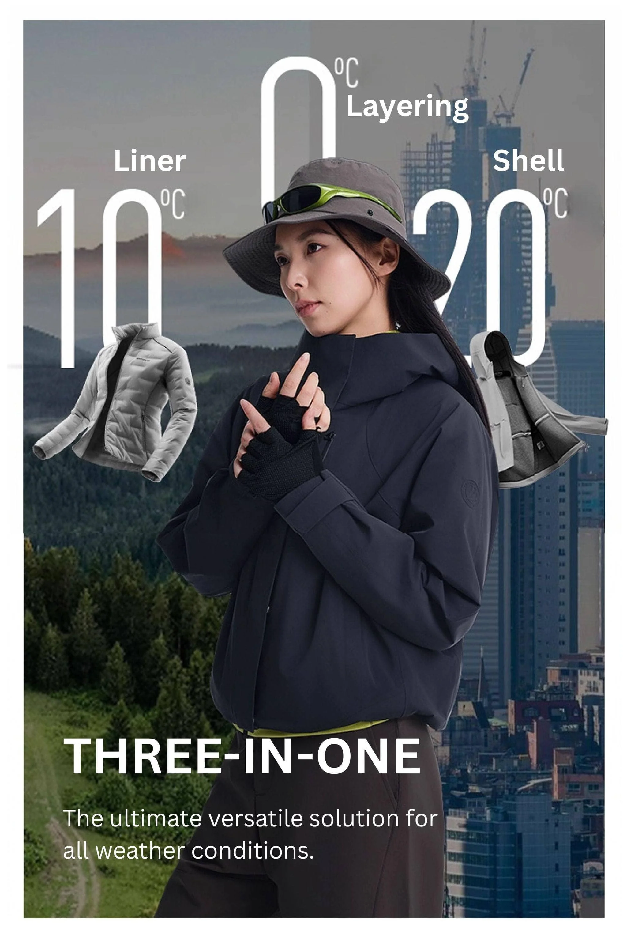 Women's All Weather Goose Down Jacket 1314 - Image 9