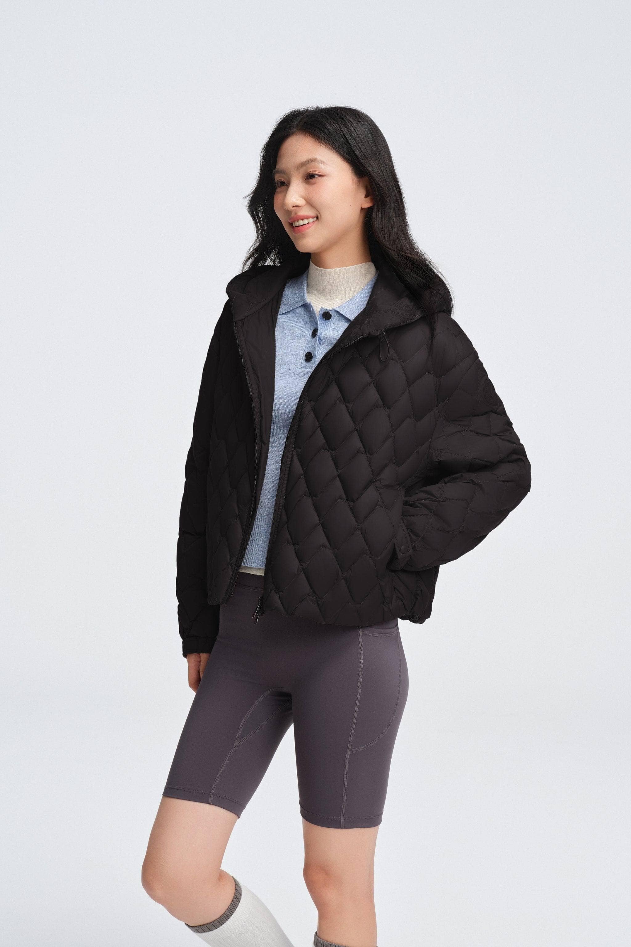 Women's Artist Quilting Down Jacket With Hood - Image 17