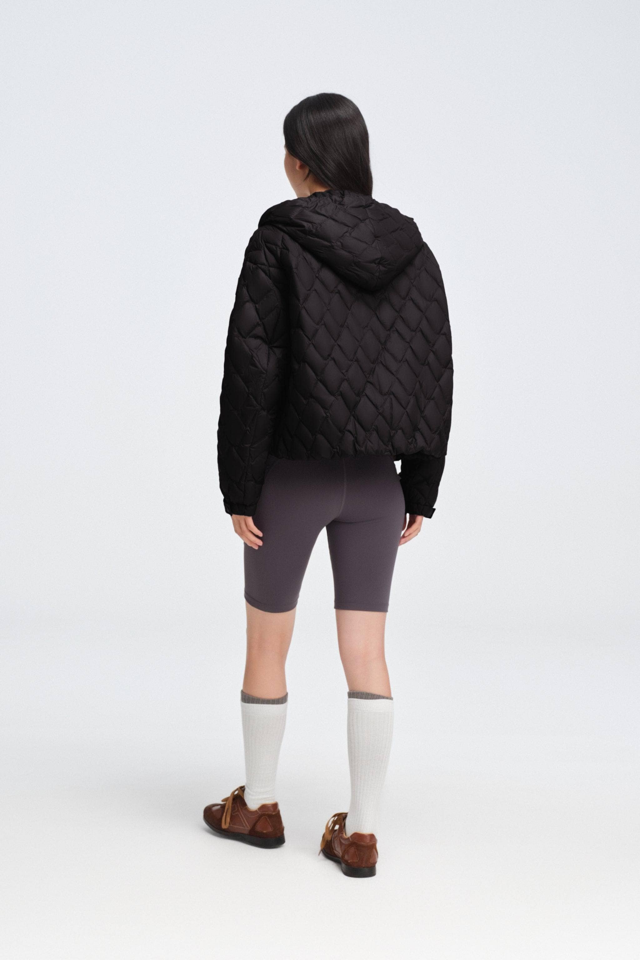 Women's Artist Quilting Down Jacket With Hood - Image 20