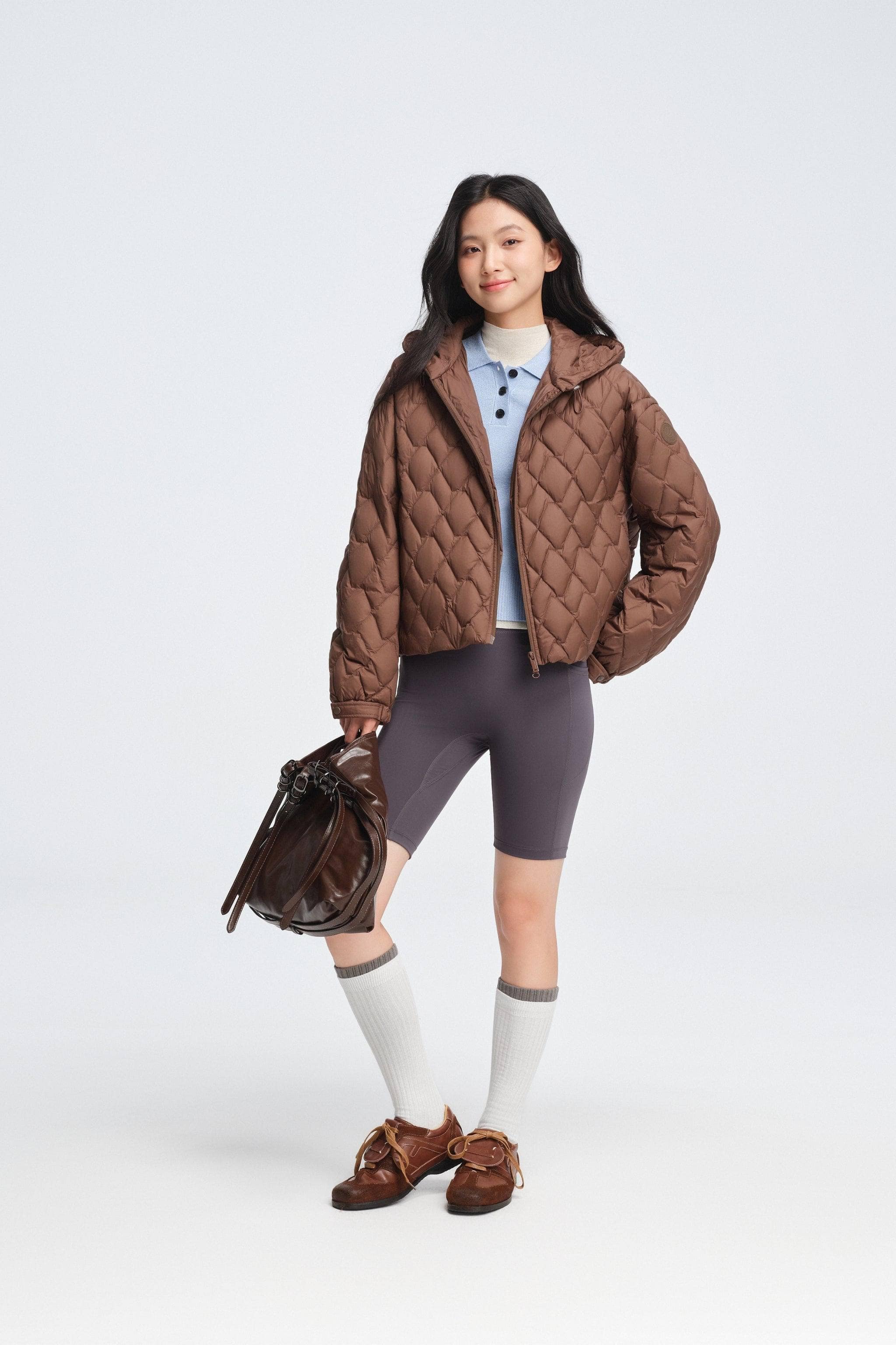 Women's Artist Quilting Down Jacket With Hood - Image 25