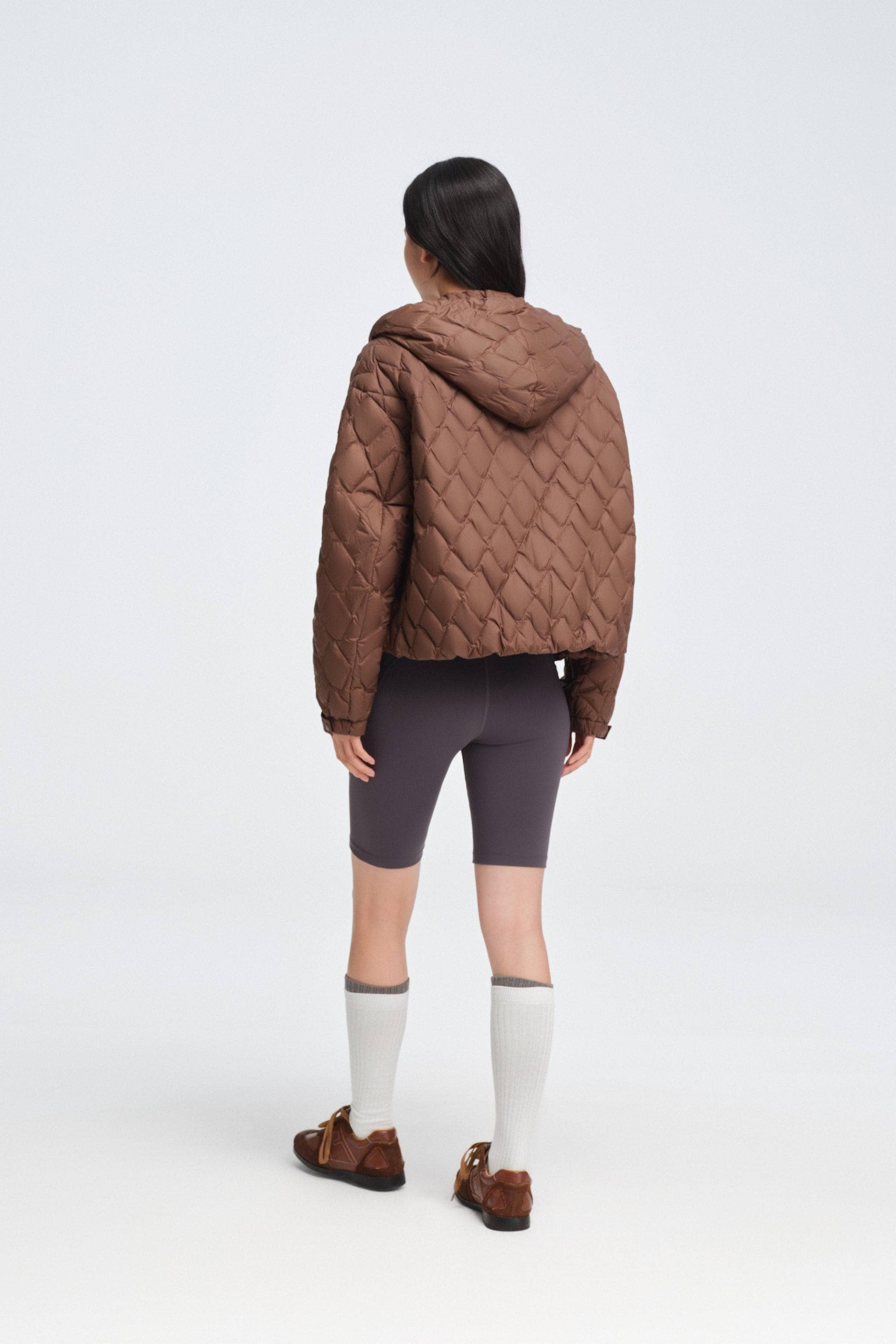 Women's Artist Quilting Down Jacket With Hood - Image 26