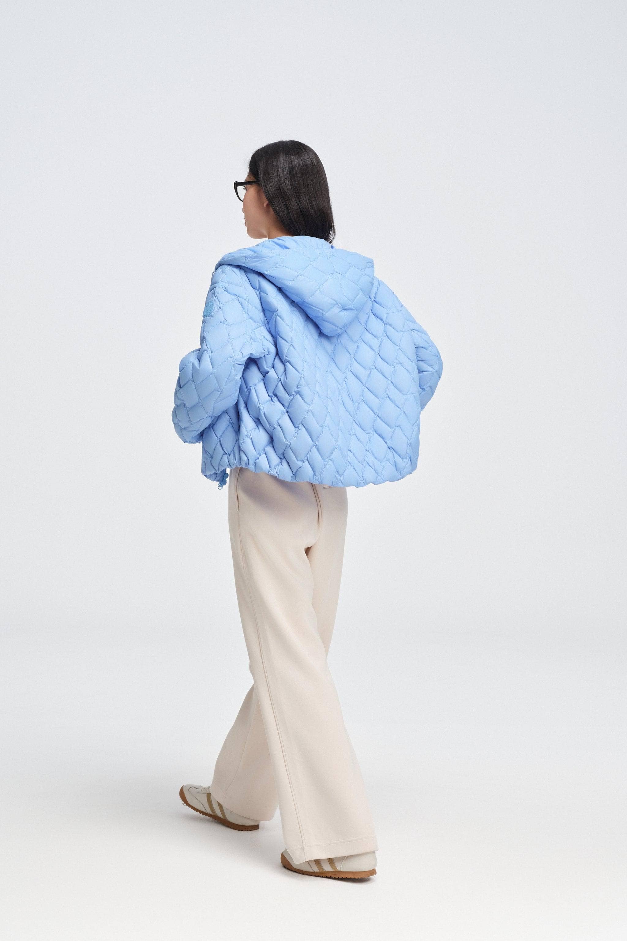 Women's Artist Quilting Down Jacket With Hood - Image 5