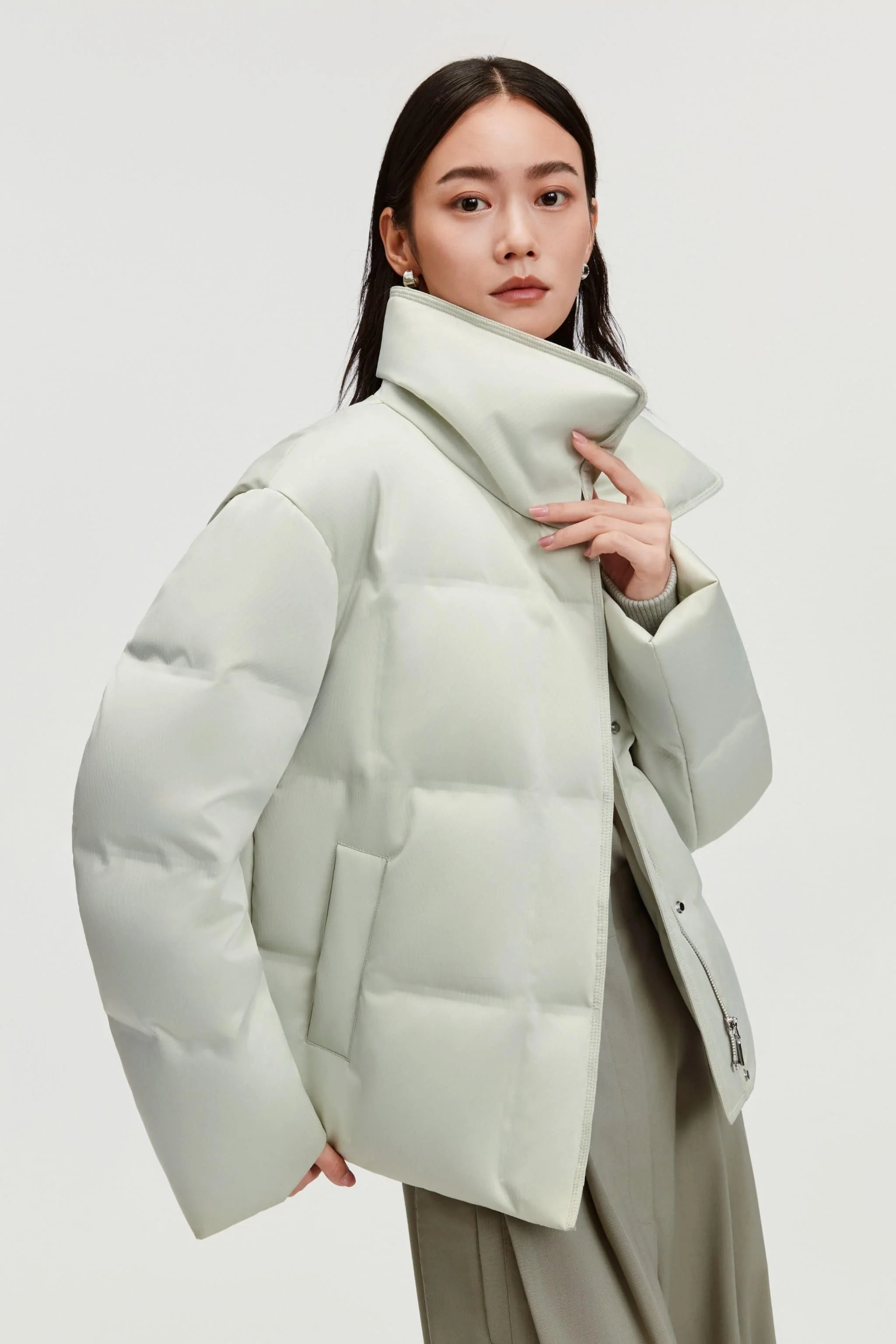 Women's Business Classic Goose Down Jacket With Lapel 112 - Image 11
