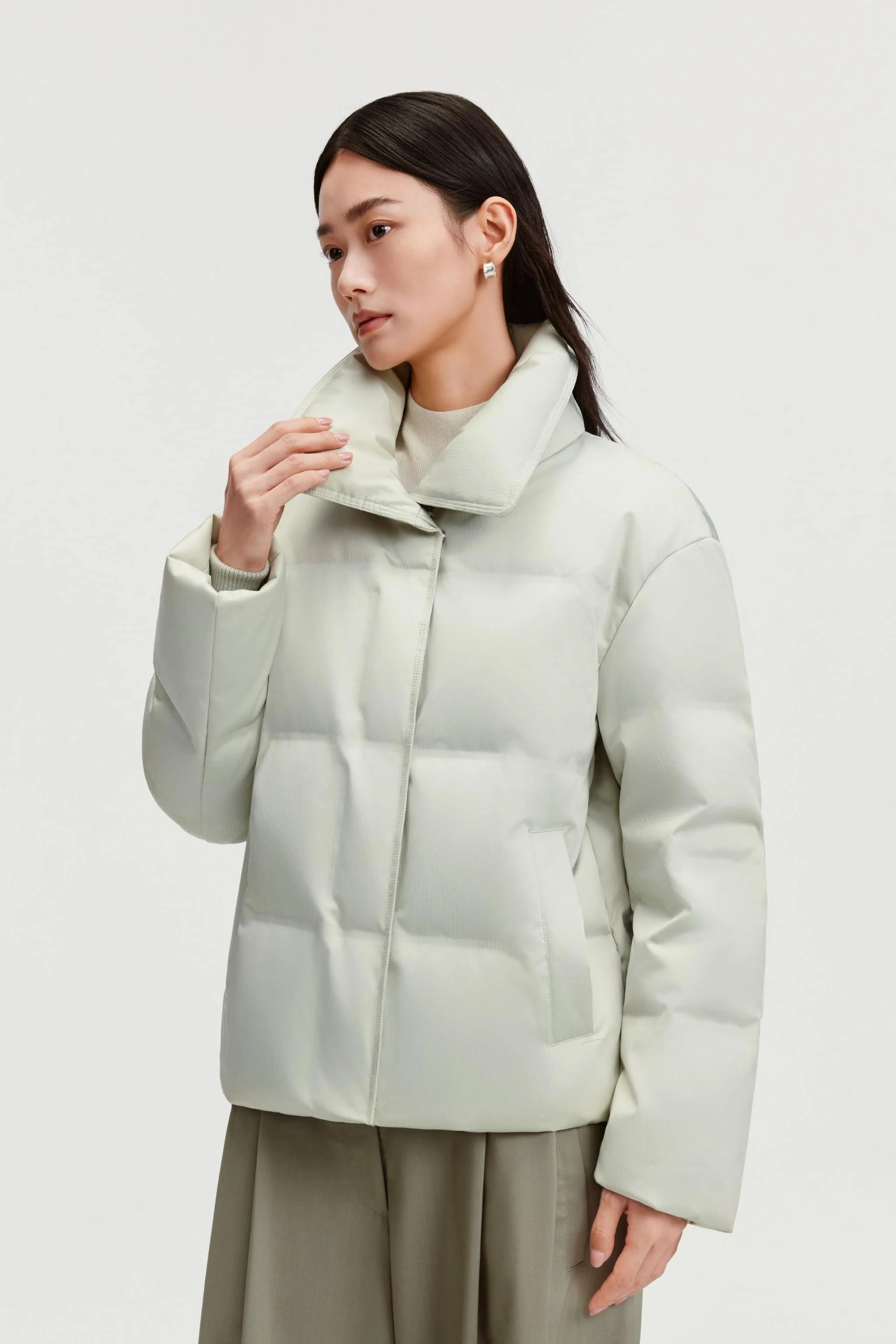 Women's Business Classic Goose Down Jacket With Lapel 112 - Image 12