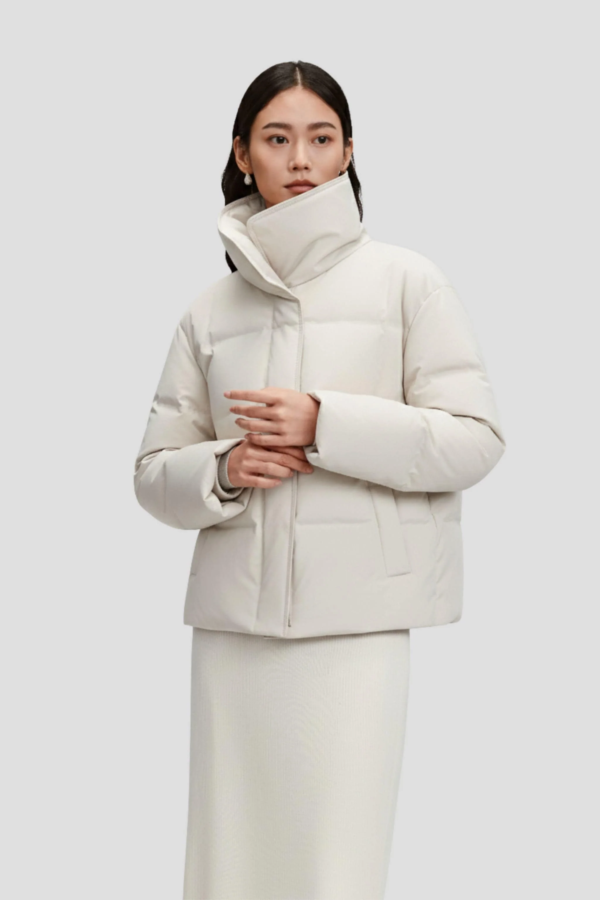 Women's Business Classic Goose Down Jacket With Lapel 112 - Image 16