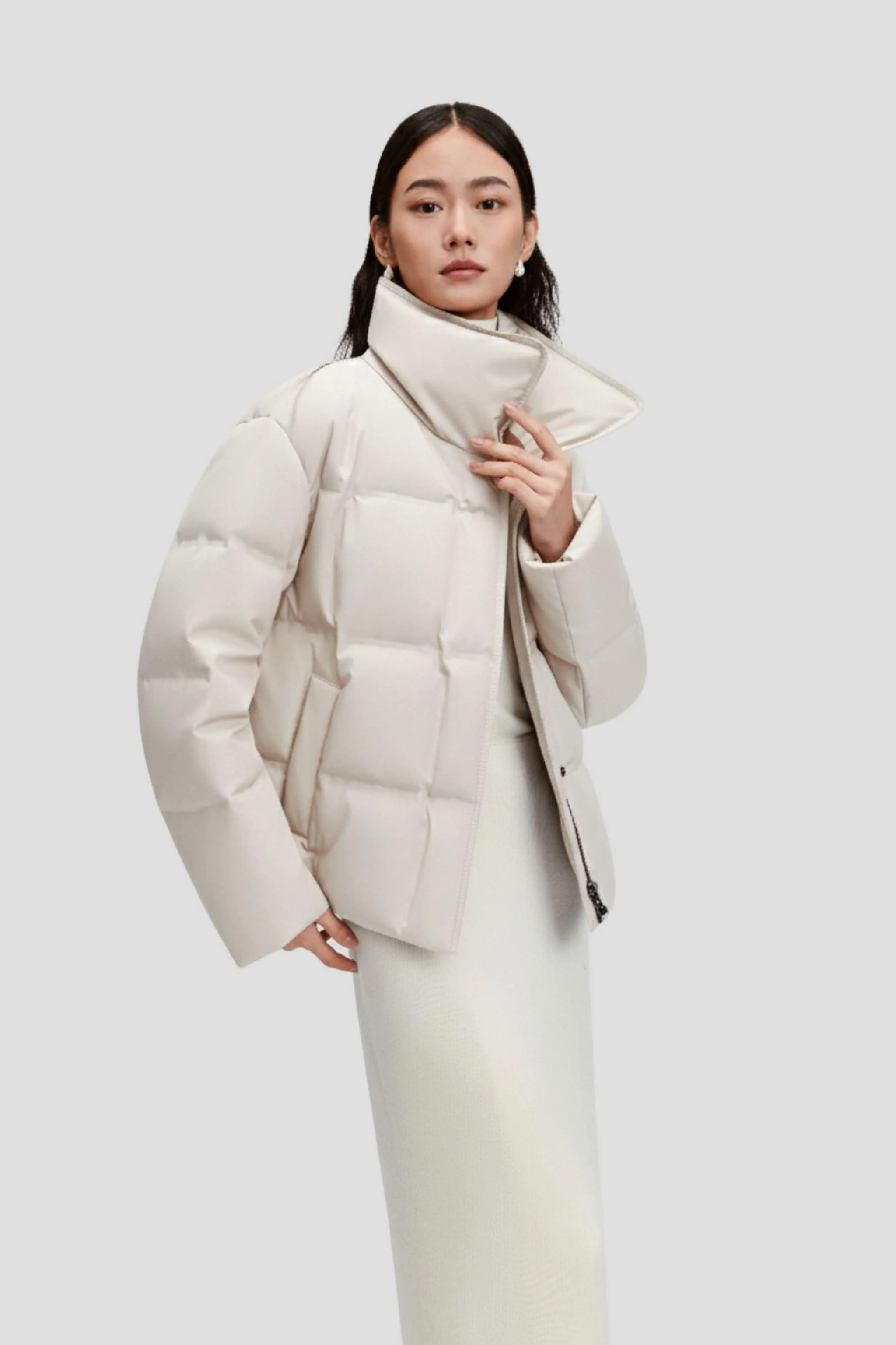 Women's Business Classic Goose Down Jacket With Lapel 112 - Image 17