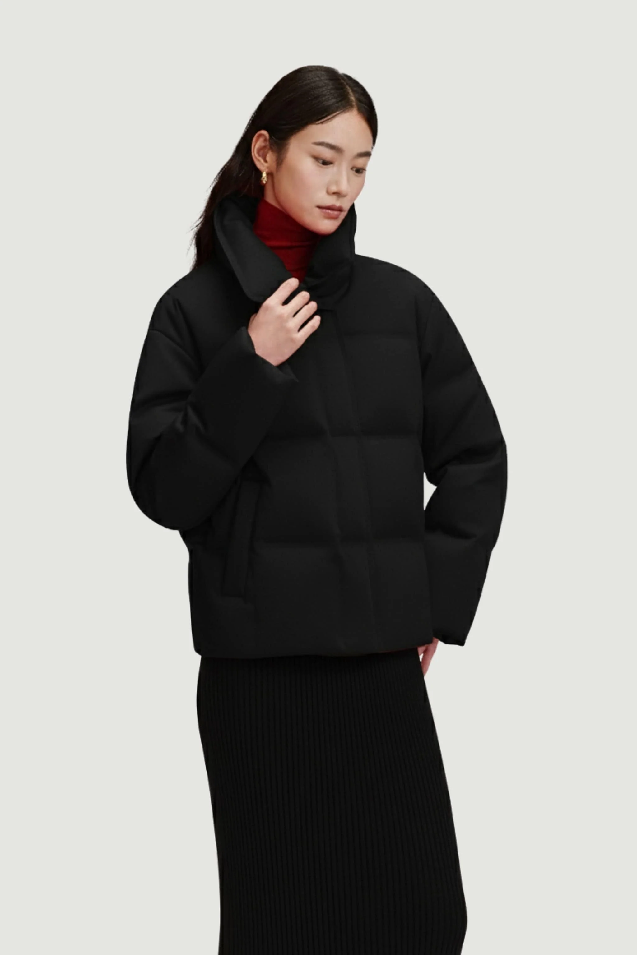 Women's Business Classic Goose Down Jacket With Lapel 112 - Image 21