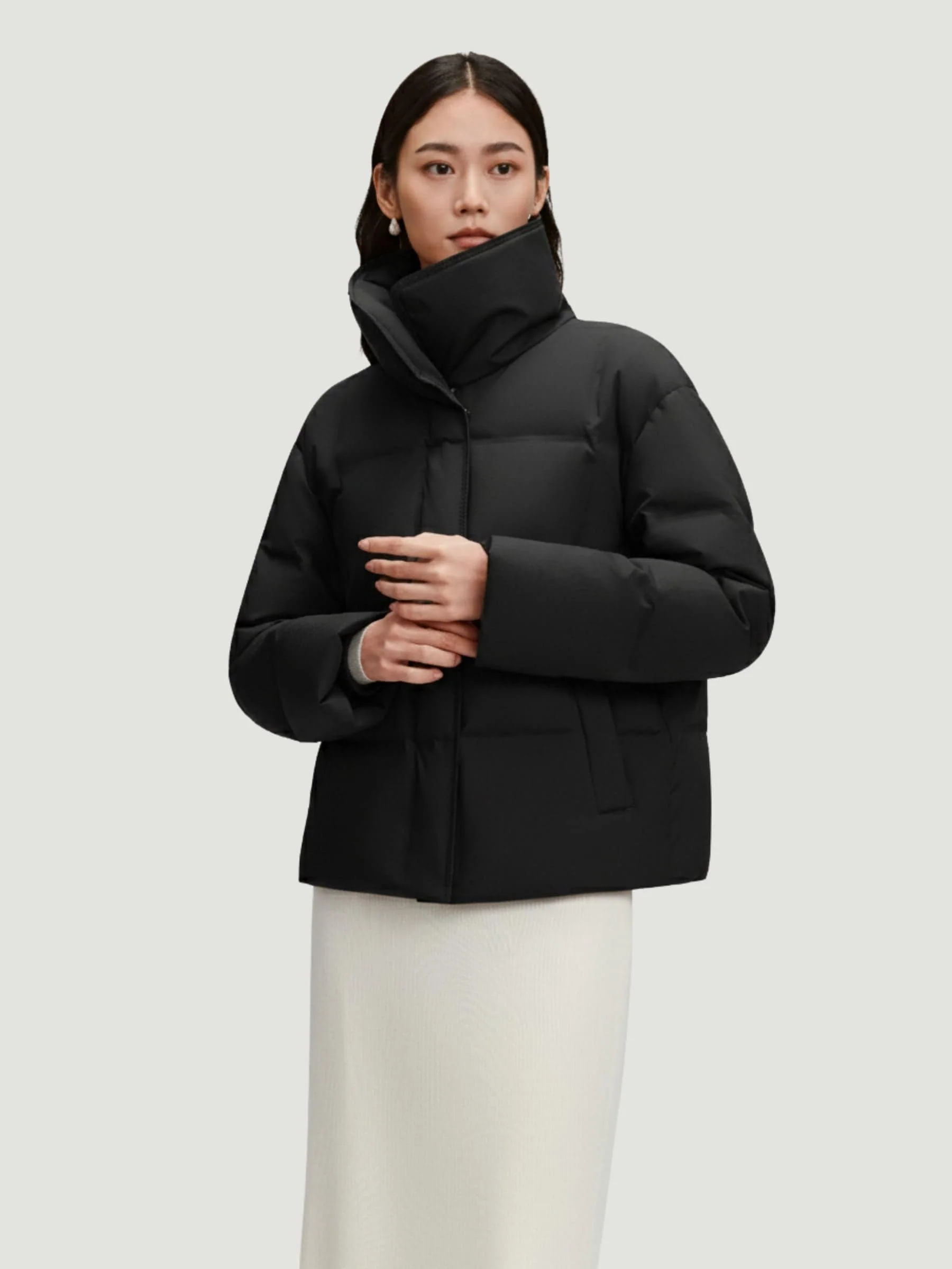Women's Business Classic Goose Down Jacket With Lapel 112 - Image 23