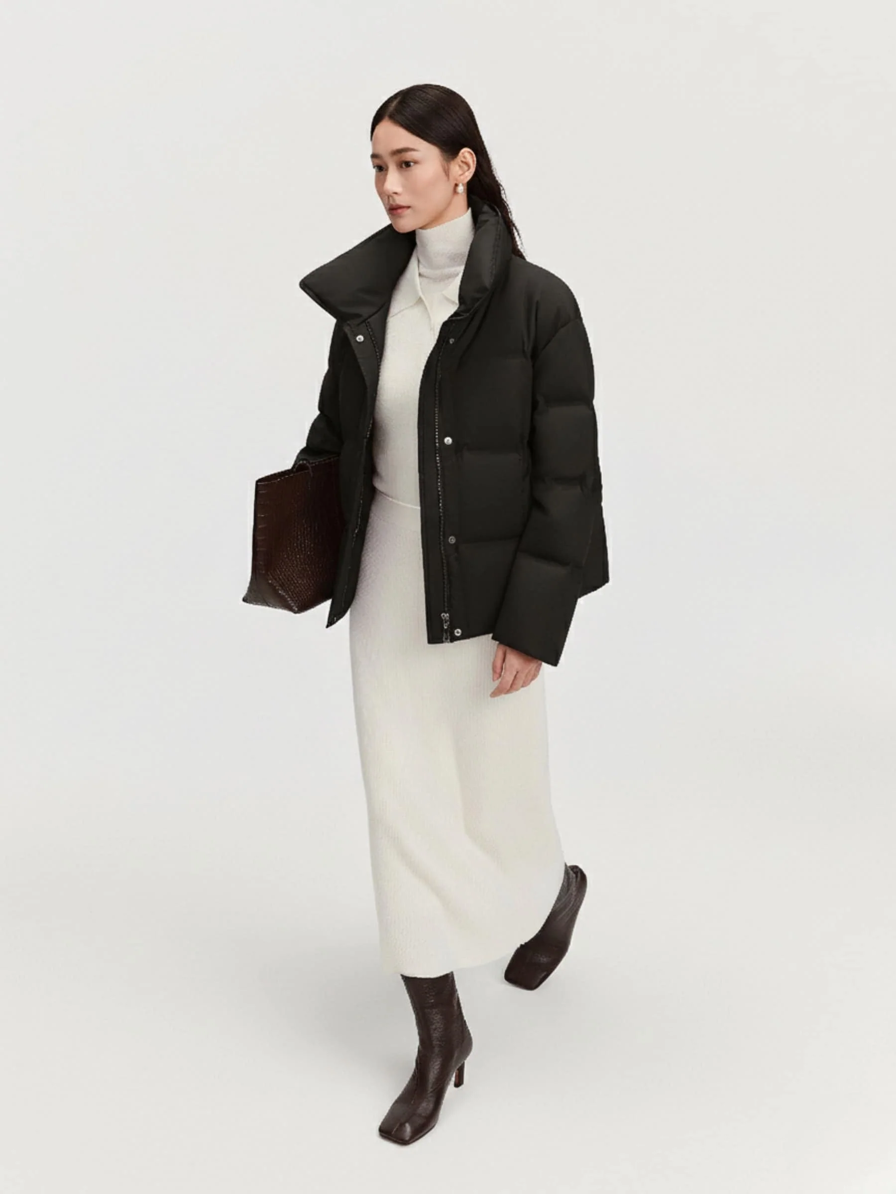 Women's Business Classic Goose Down Jacket With Lapel 112 - Image 25