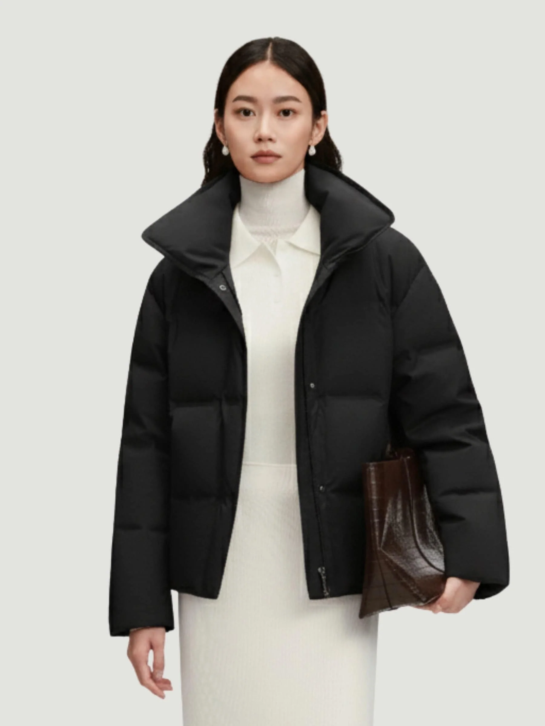 Women's Business Classic Goose Down Jacket With Lapel 112 - Image 26