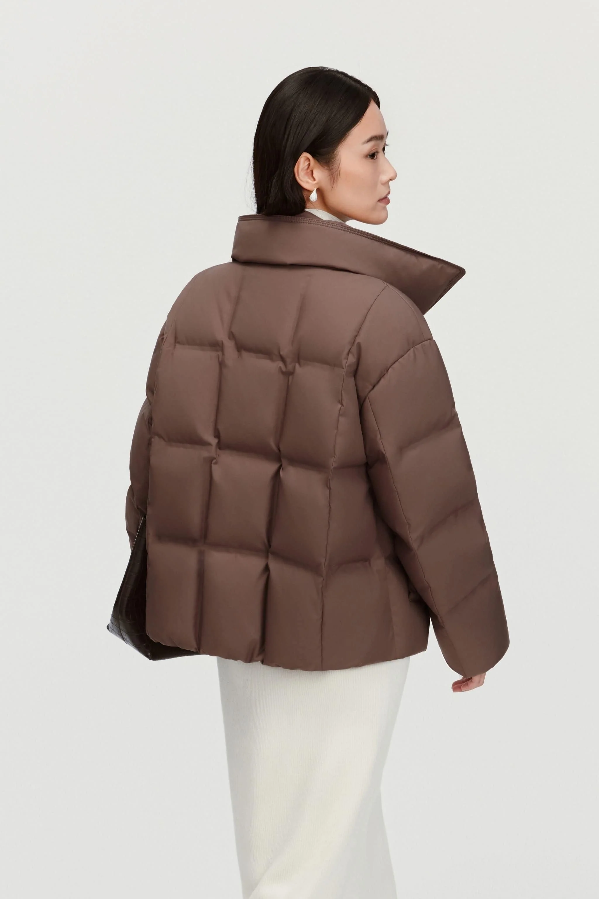 Women's Business Classic Goose Down Jacket With Lapel 112 - Image 4