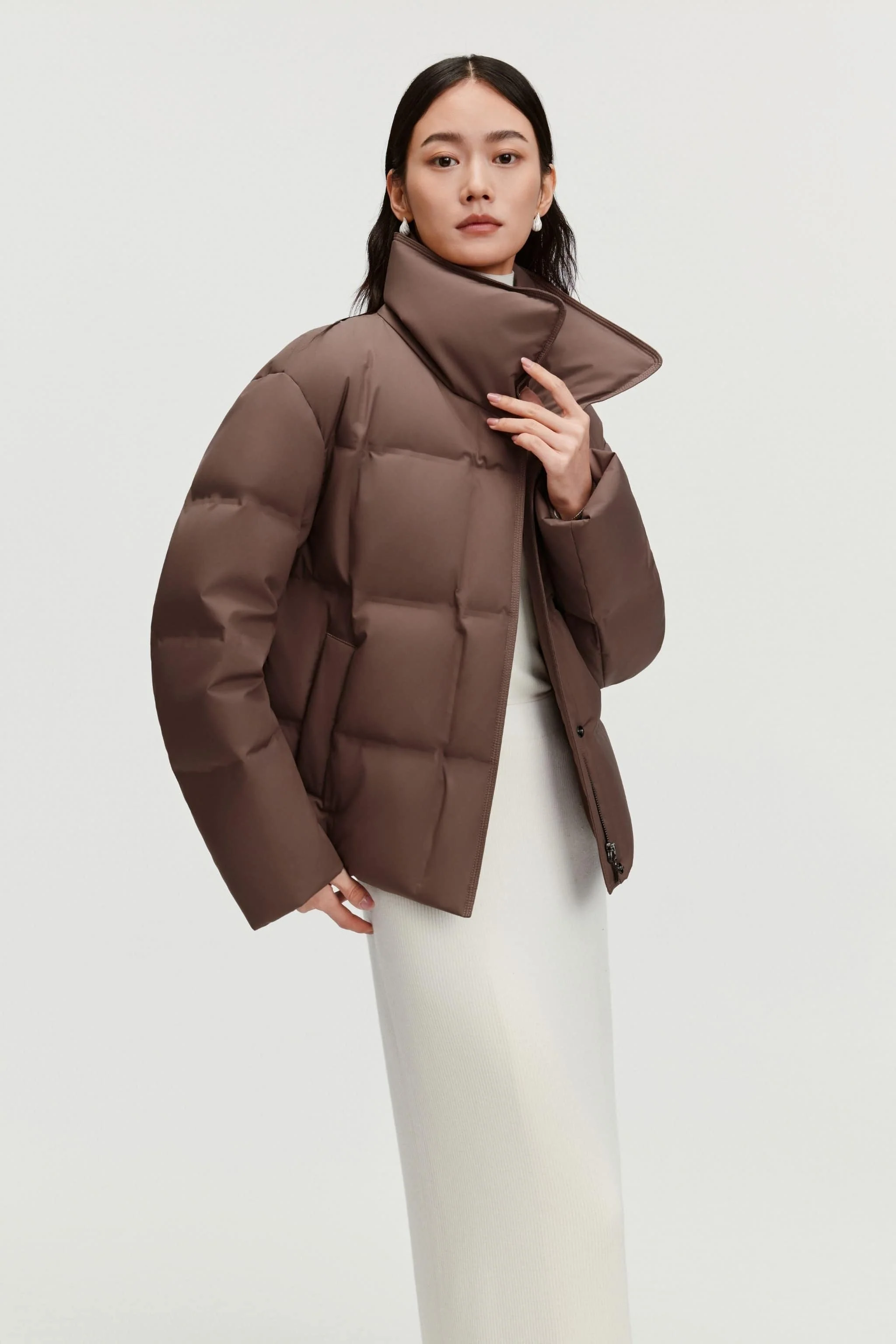 Women's Business Classic Goose Down Jacket With Lapel 112 - Image 5