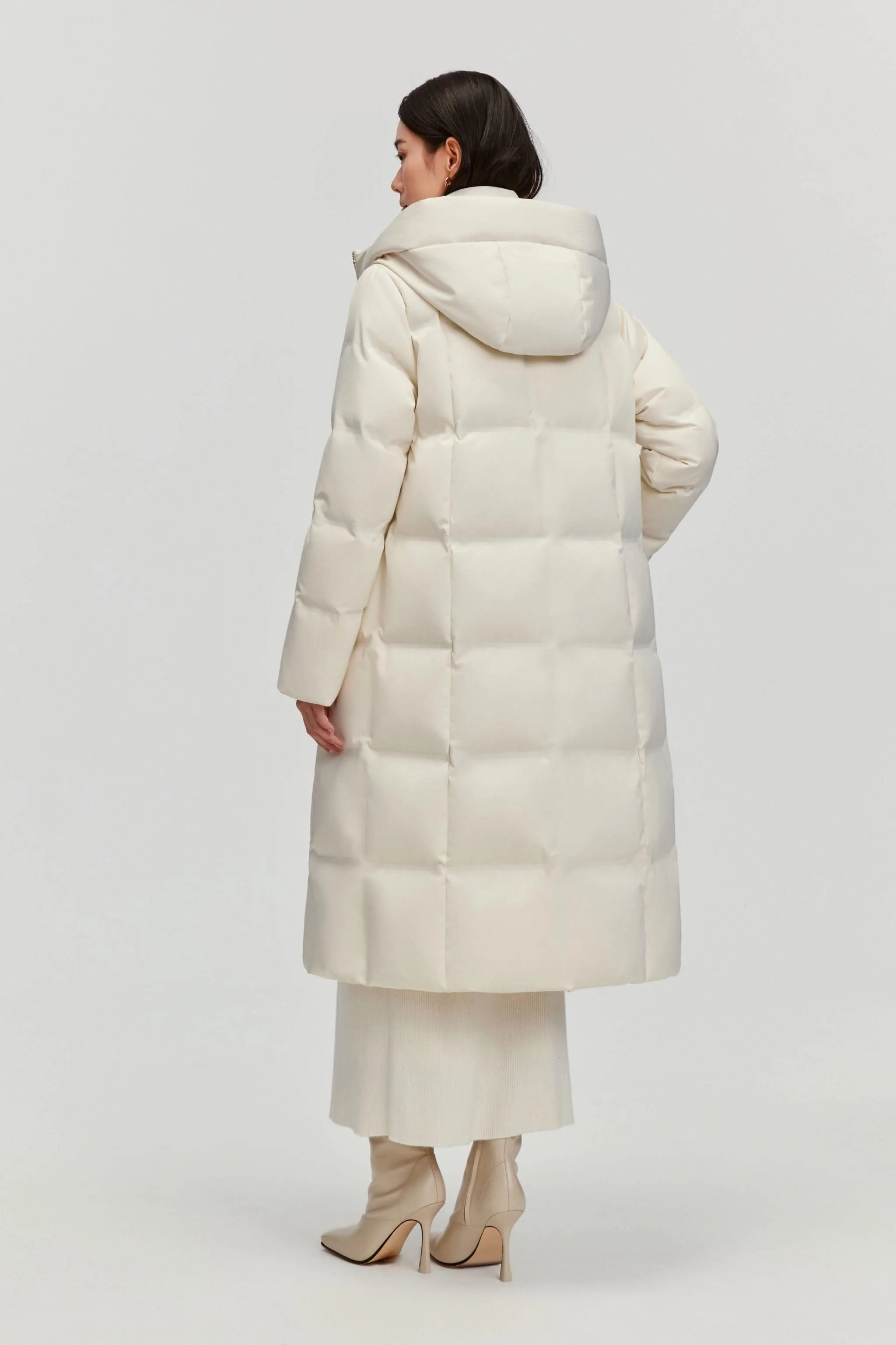 Women's Business Classic Long Quilted Goose Down Jacket 174 - Image 12