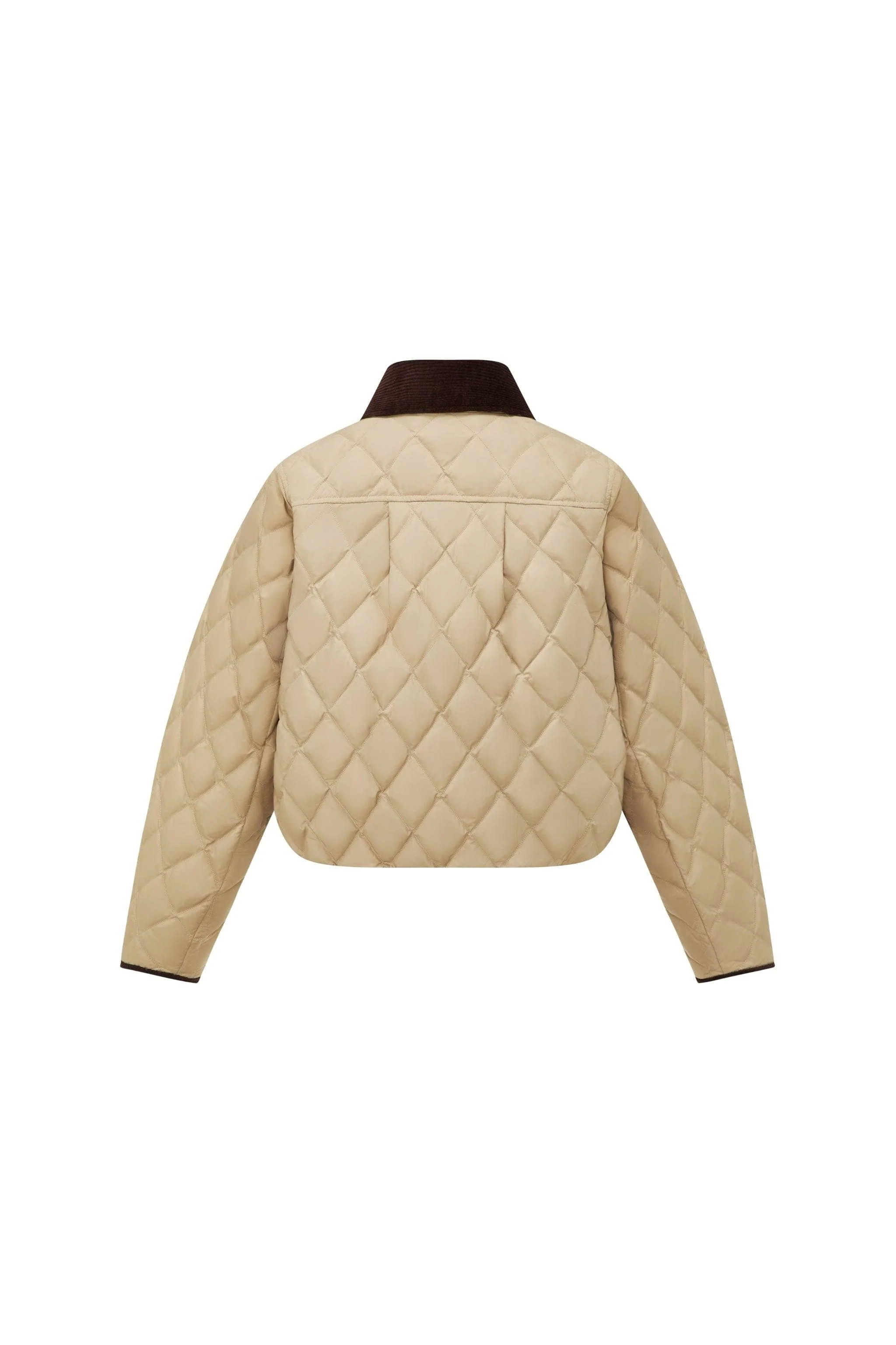 Women's Cropped Quilted Barn Down Jacket - Image 16