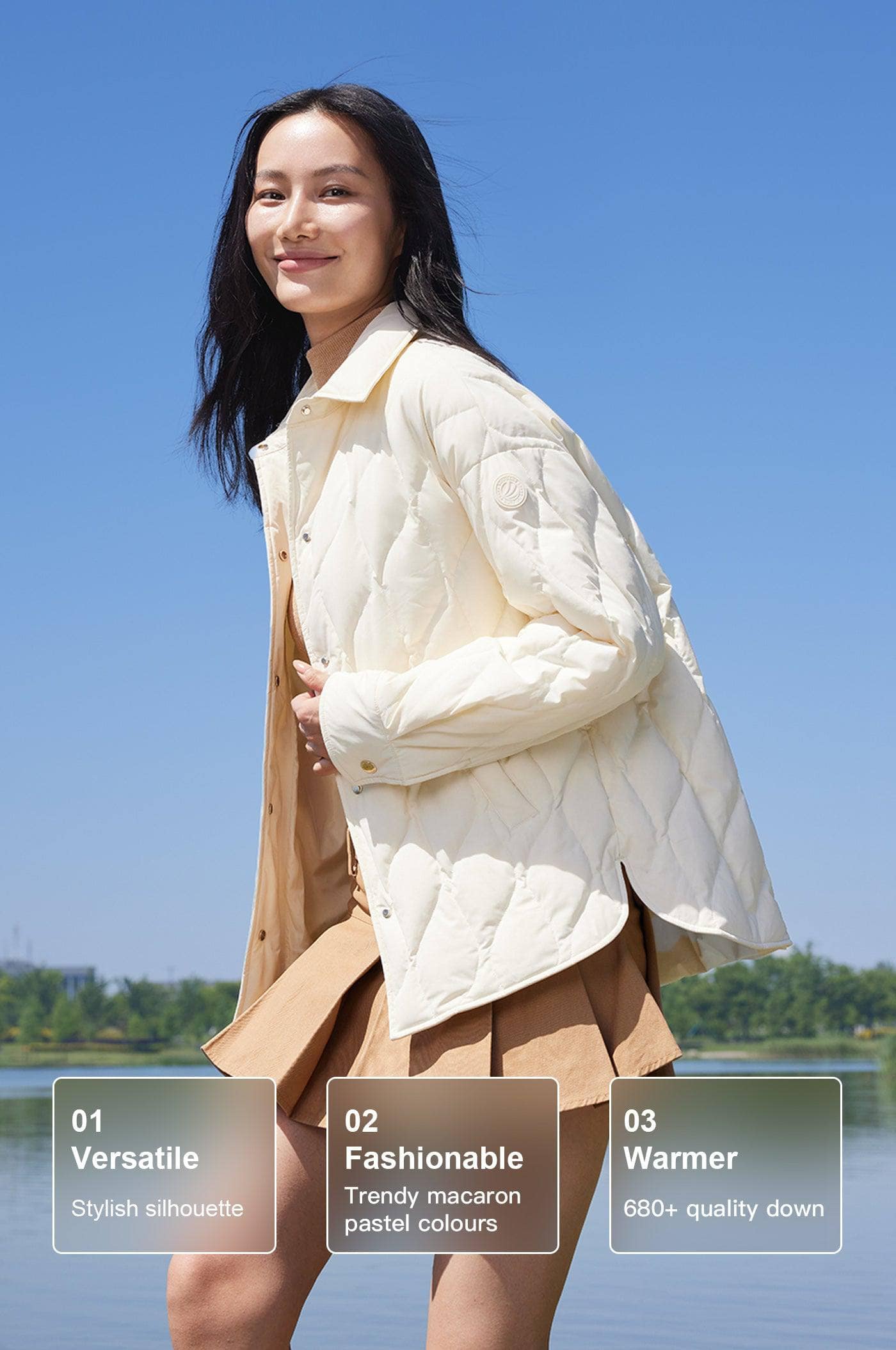 Women's Down Shacket 5308 - Image 6