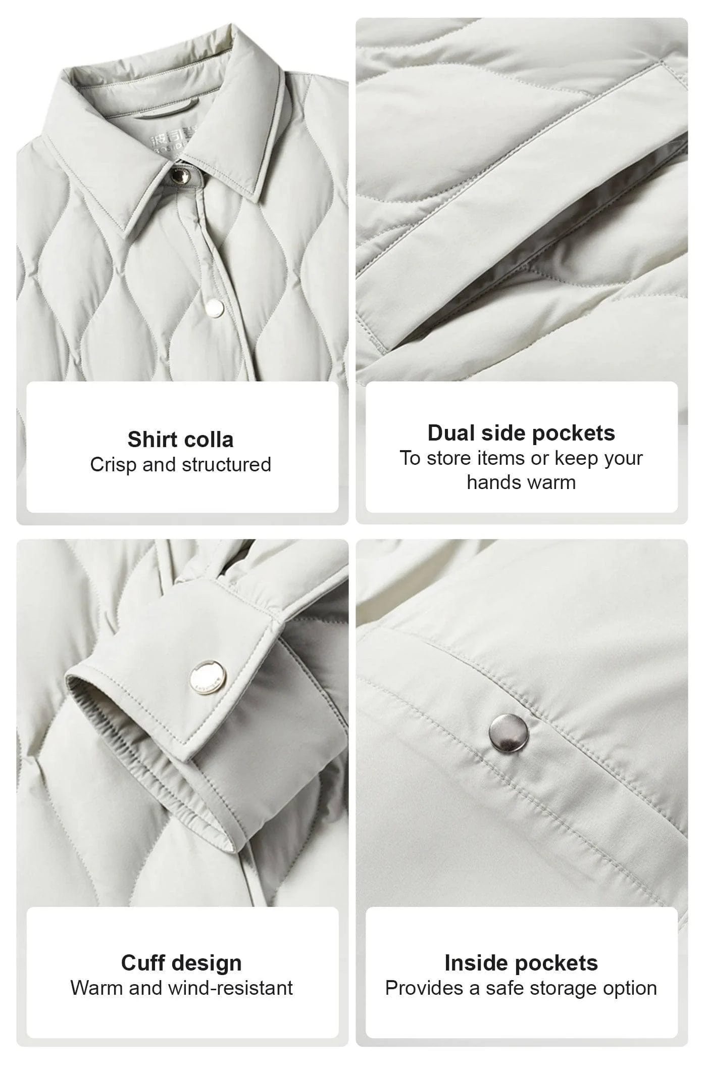 Women's Down Shacket 5308 - Image 7