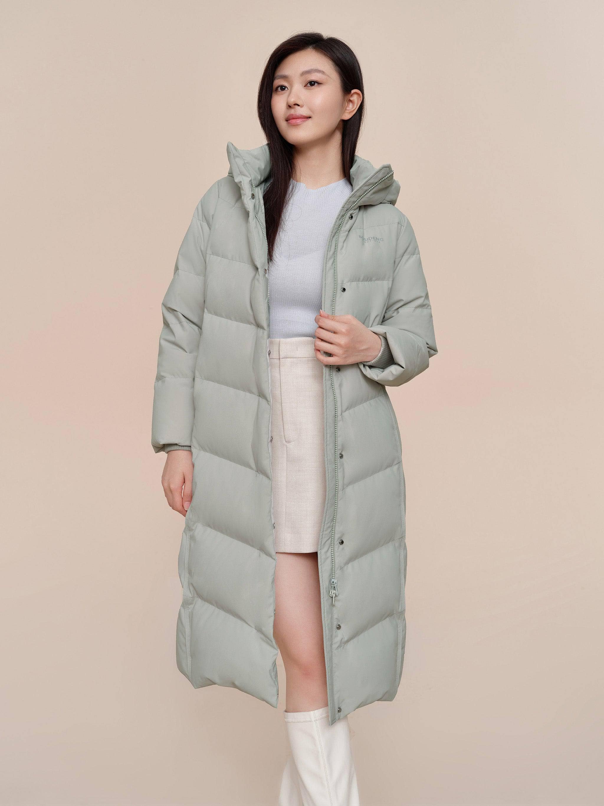 Women's full length down coat 5176 - Image 11