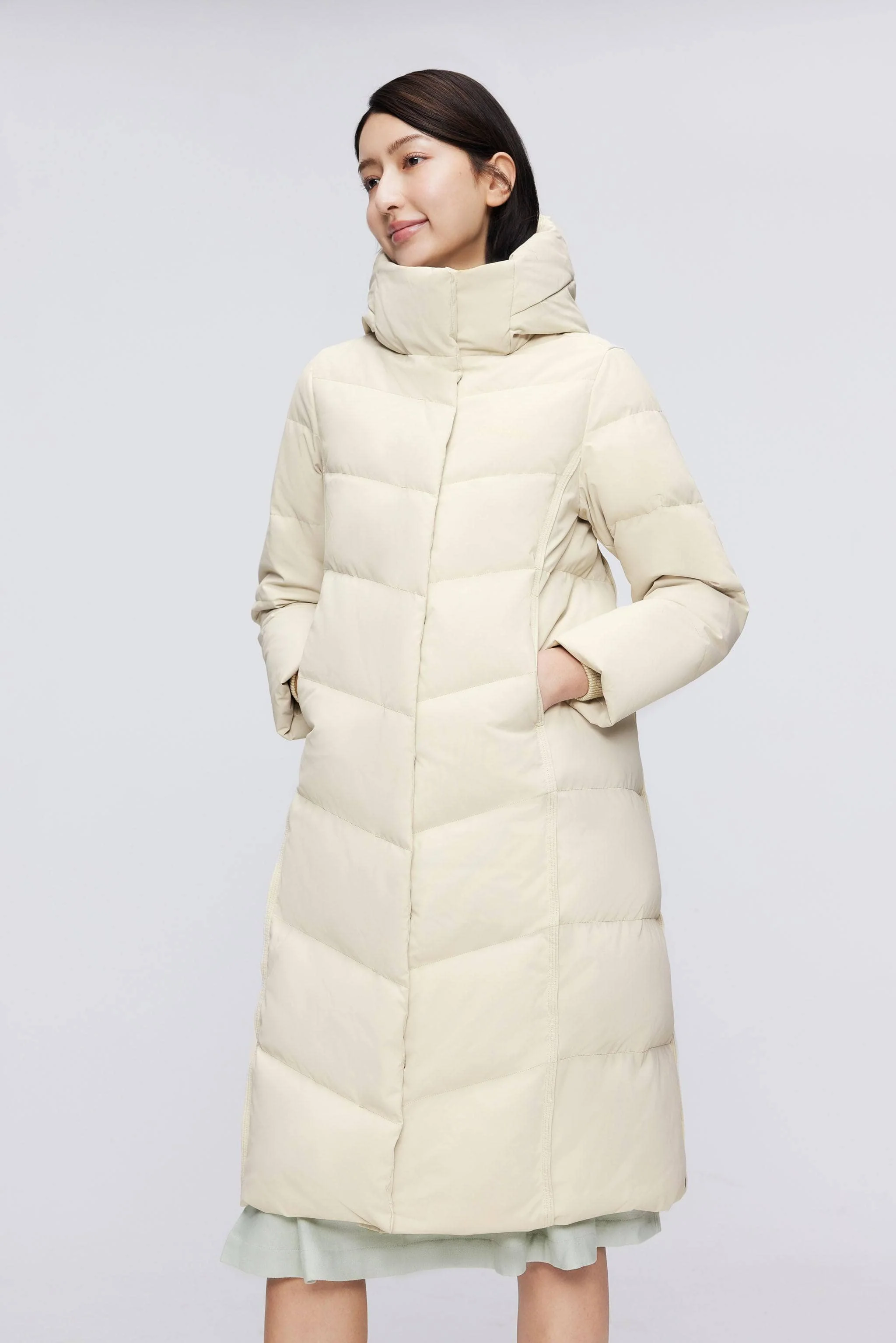 Women's full length down coat 5176 - Image 15