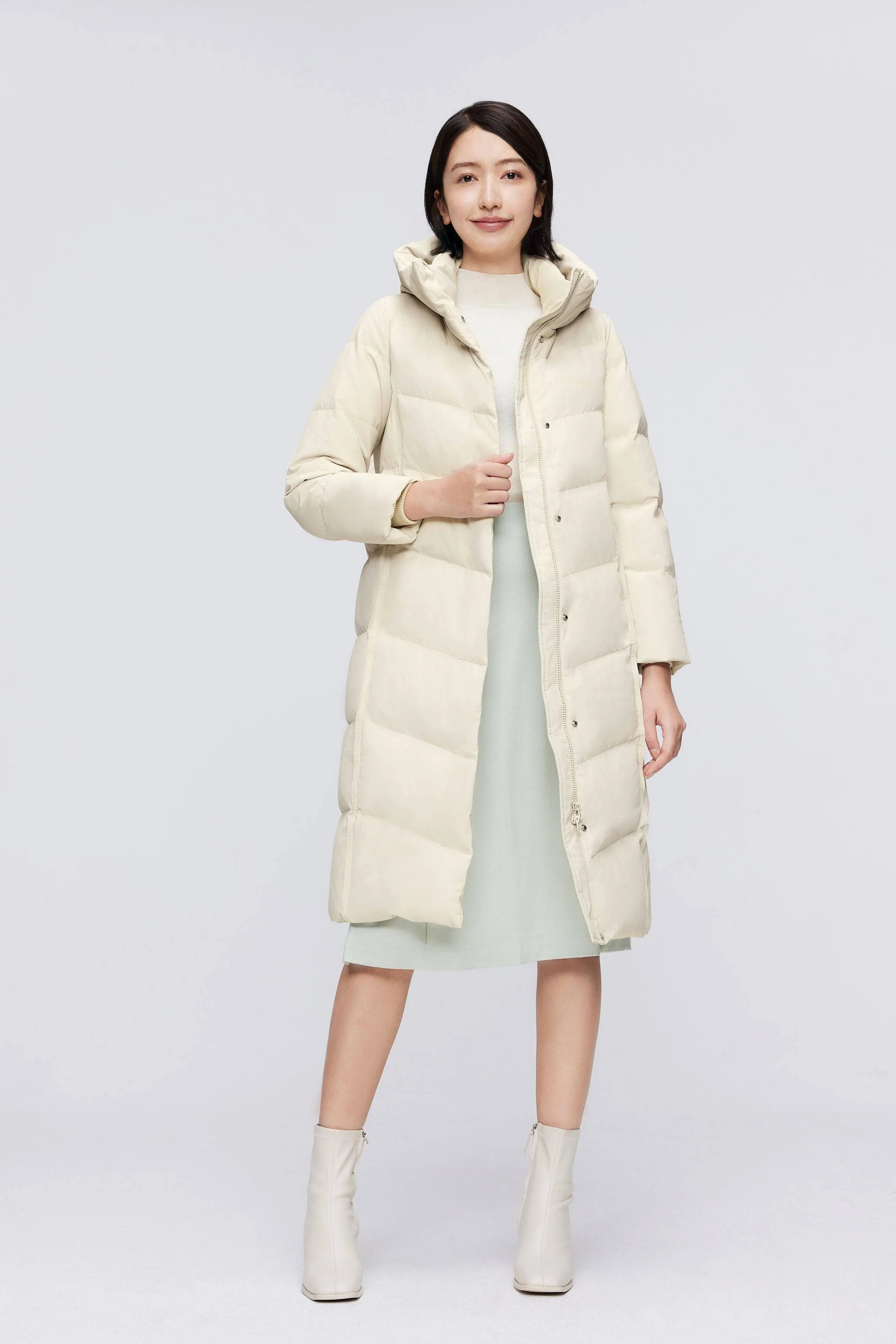 Women's full length down coat 5176 - Image 17