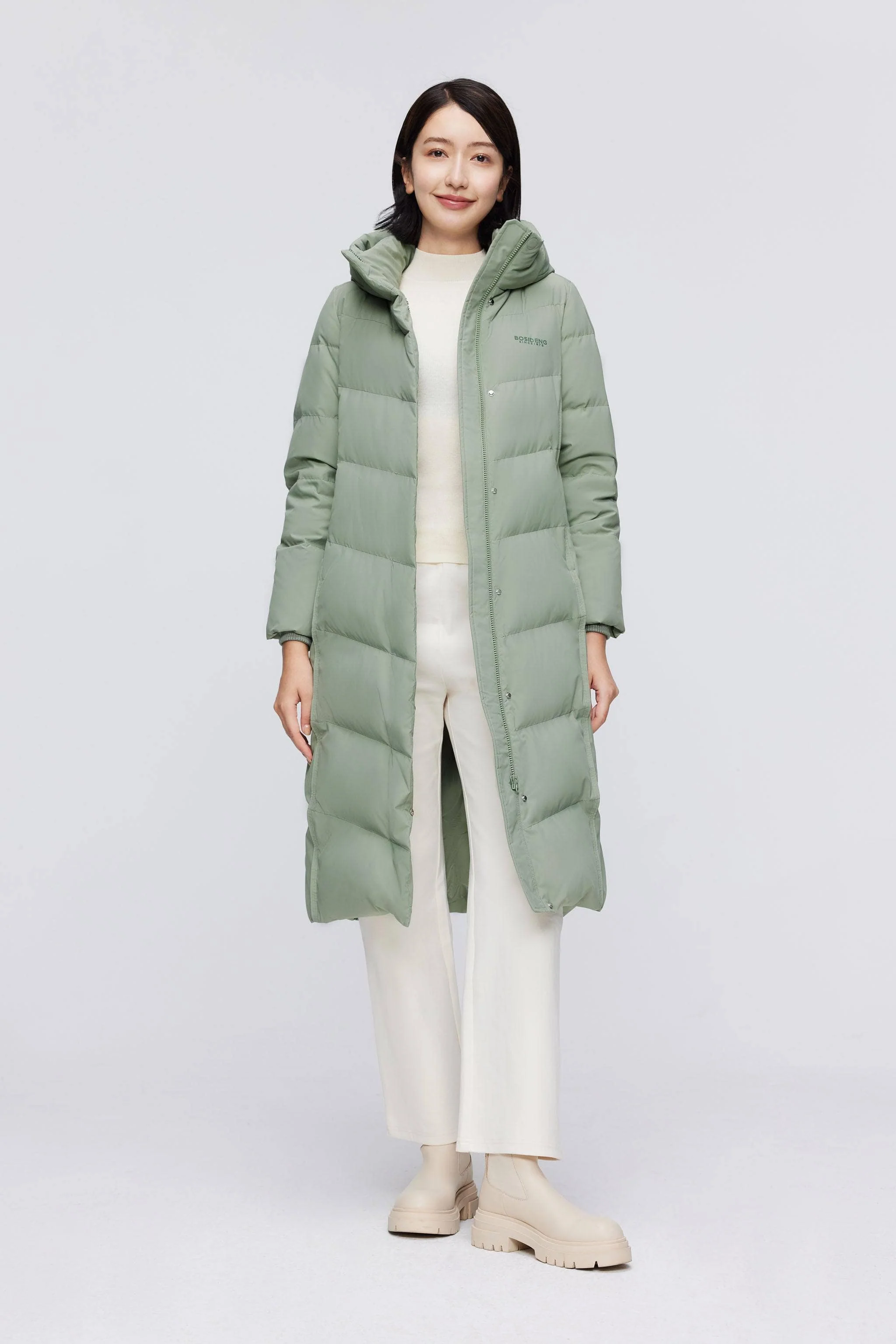 Women's full length down coat 5176 - Image 21