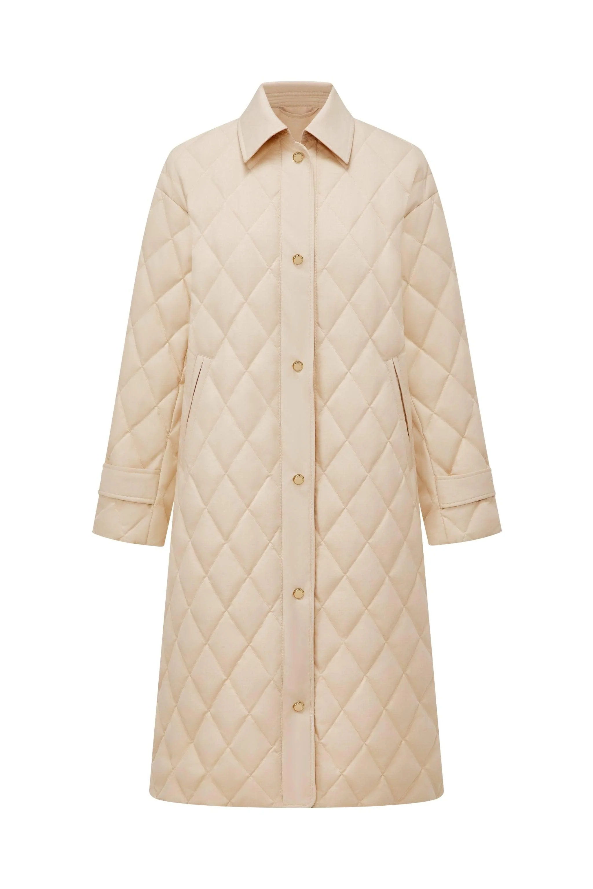 Women's Full Length Goose Down Quilted Jacket - Image 22