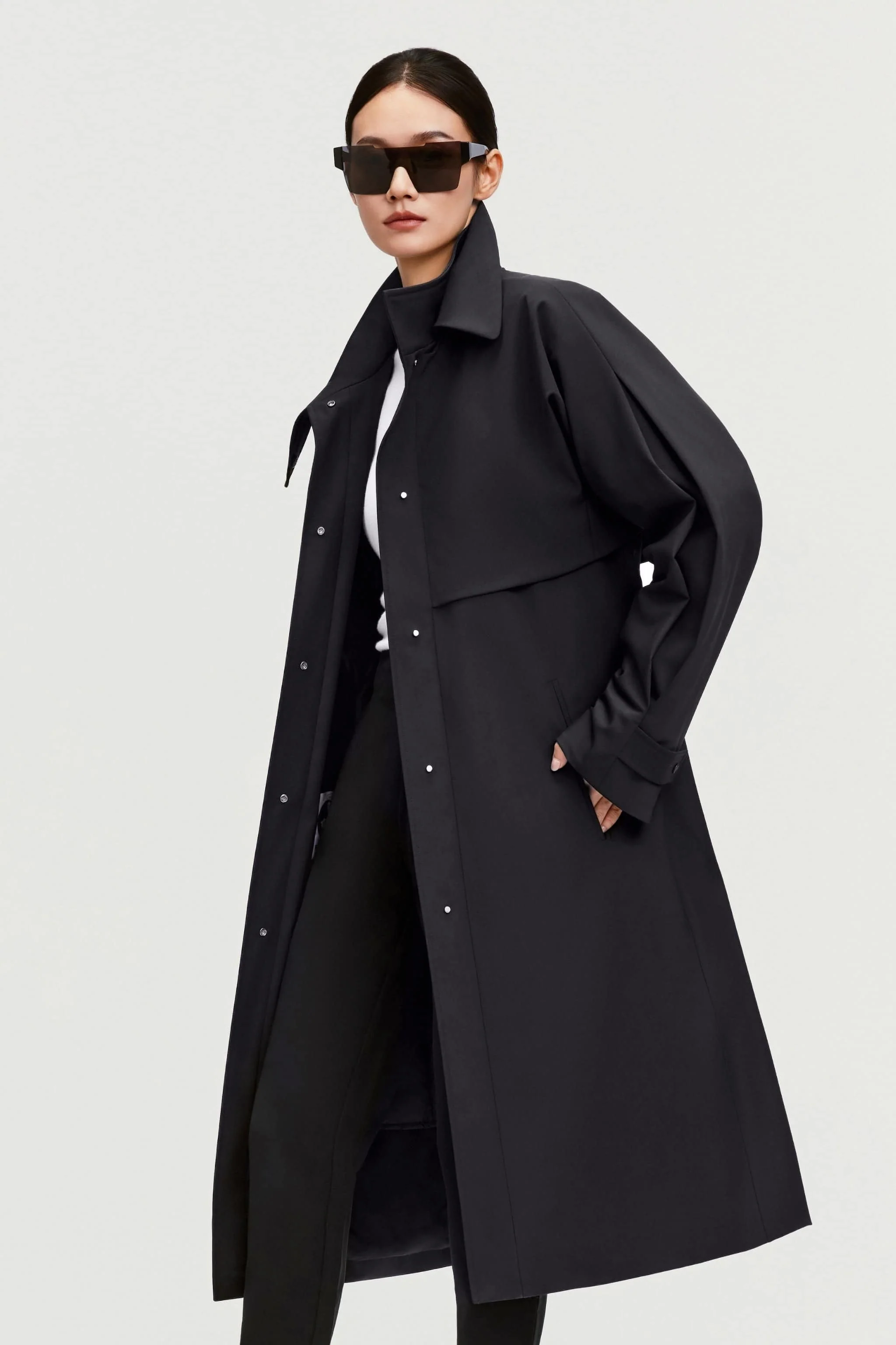Women's Full Length Goose Down Trench 212 - Image 17