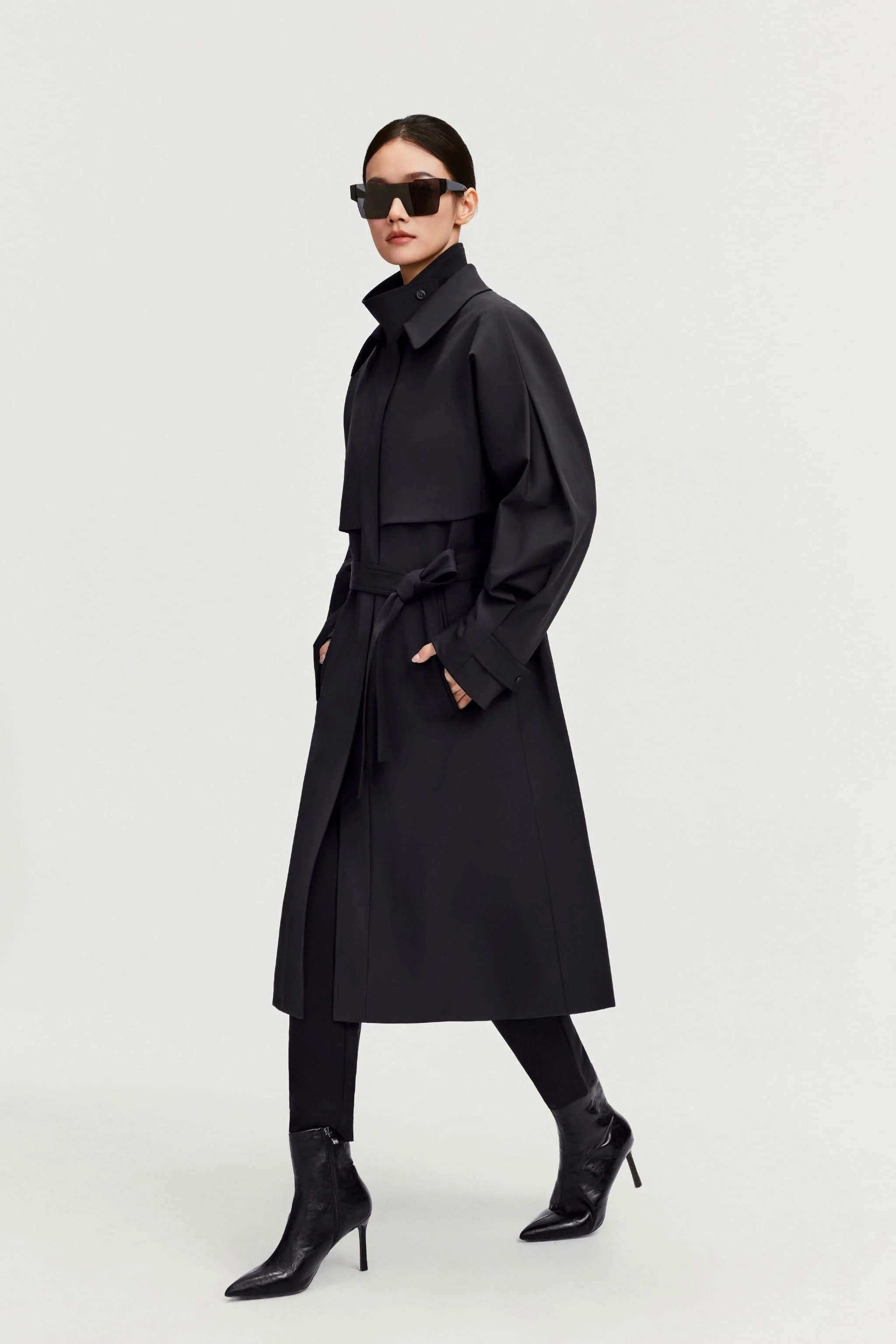 Women's Full Length Goose Down Trench 212 - Image 18