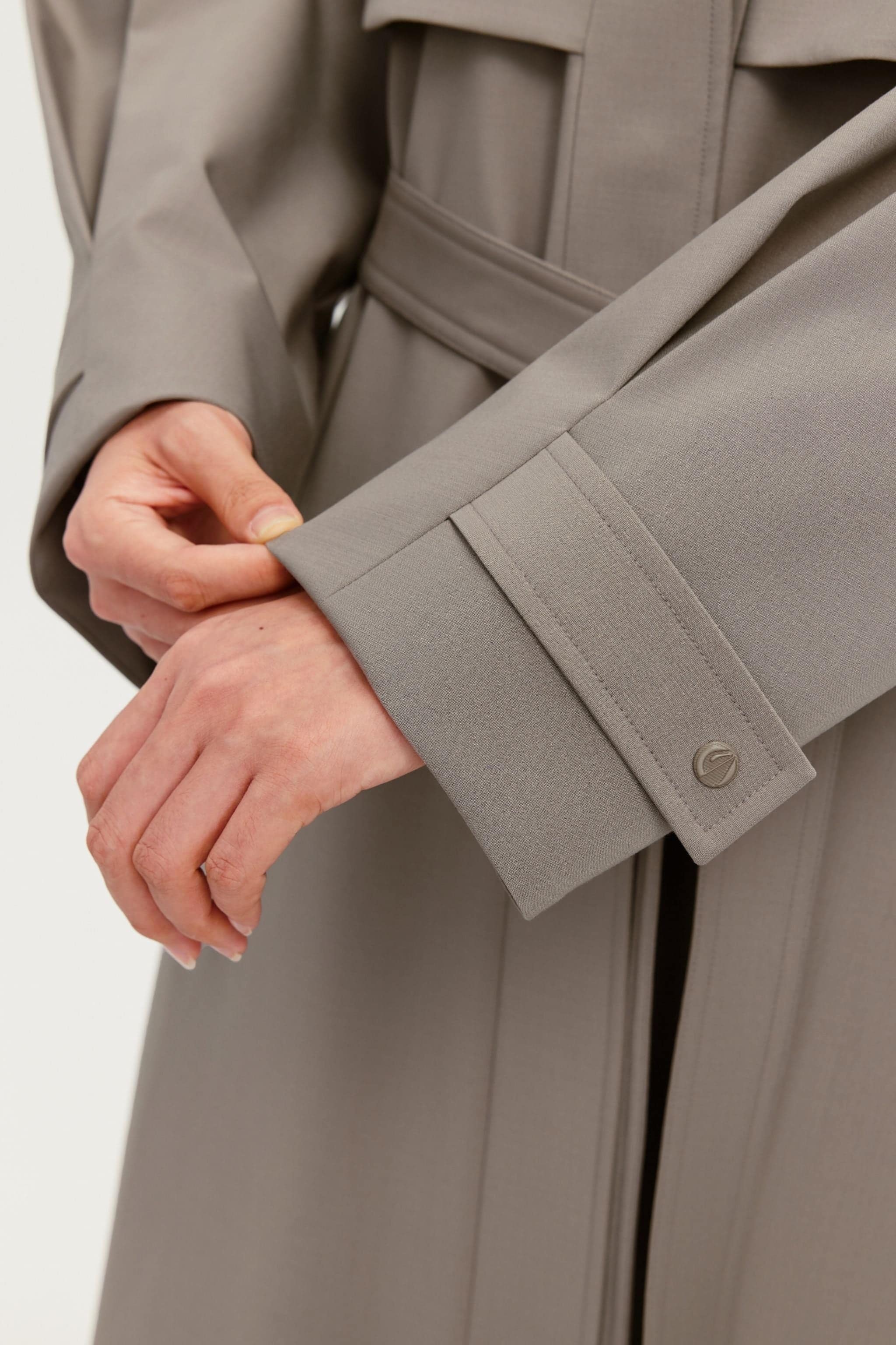Women's Full Length Goose Down Trench 212 - Image 6