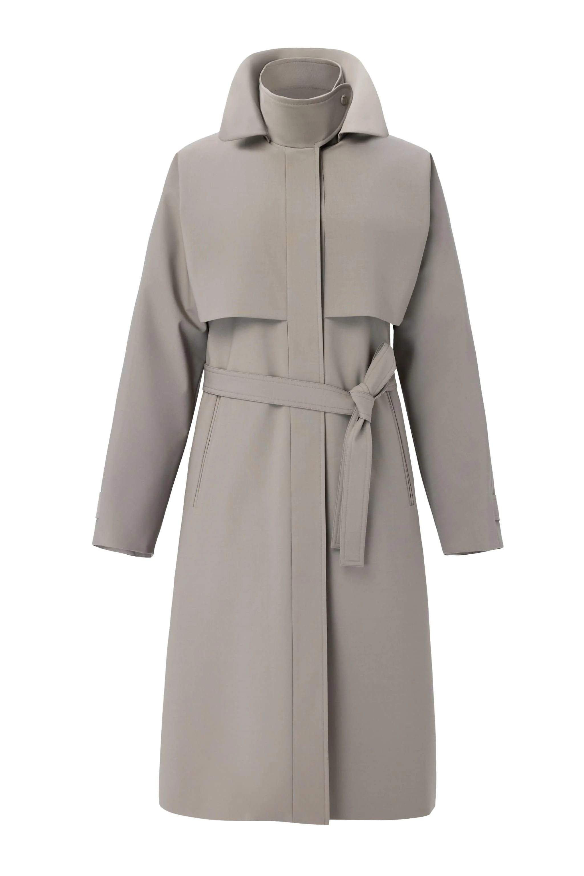 Women's Full Length Goose Down Trench 212 - Image 9