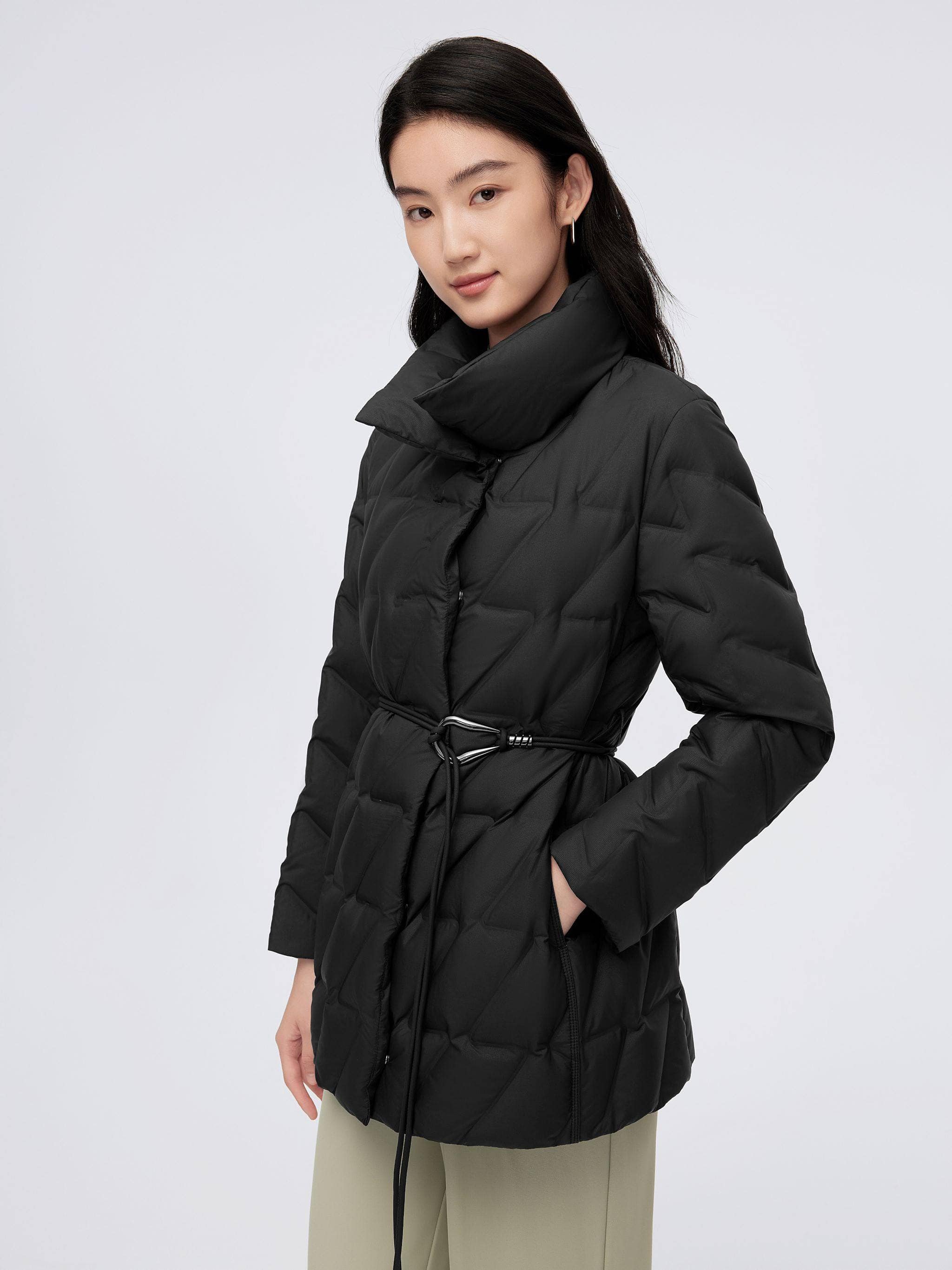 Women's Goose Down Coat 4142 - Image 10