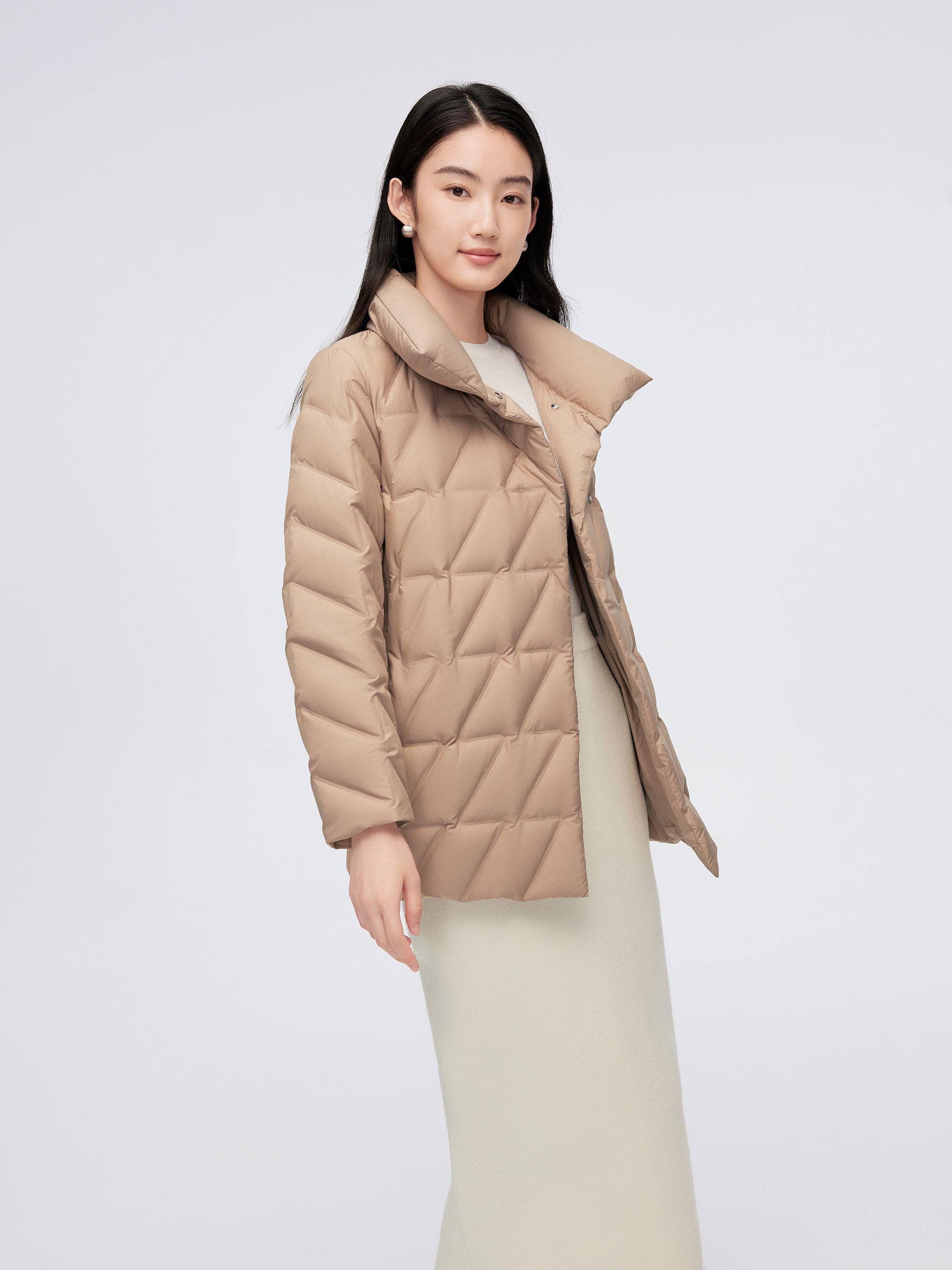 Women's Goose Down Coat 4142 - Image 2