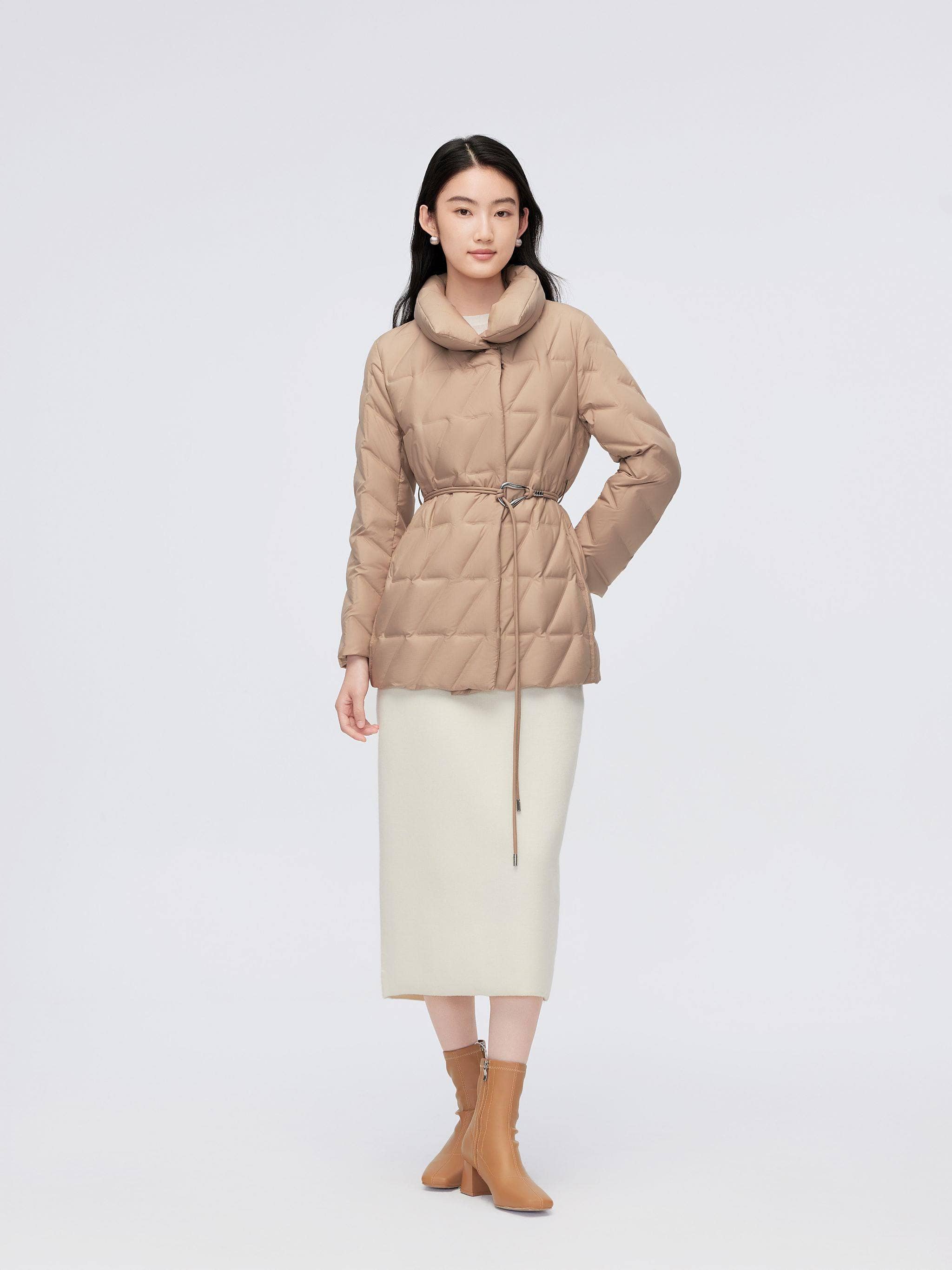 Women's Goose Down Coat 4142 - Image 4
