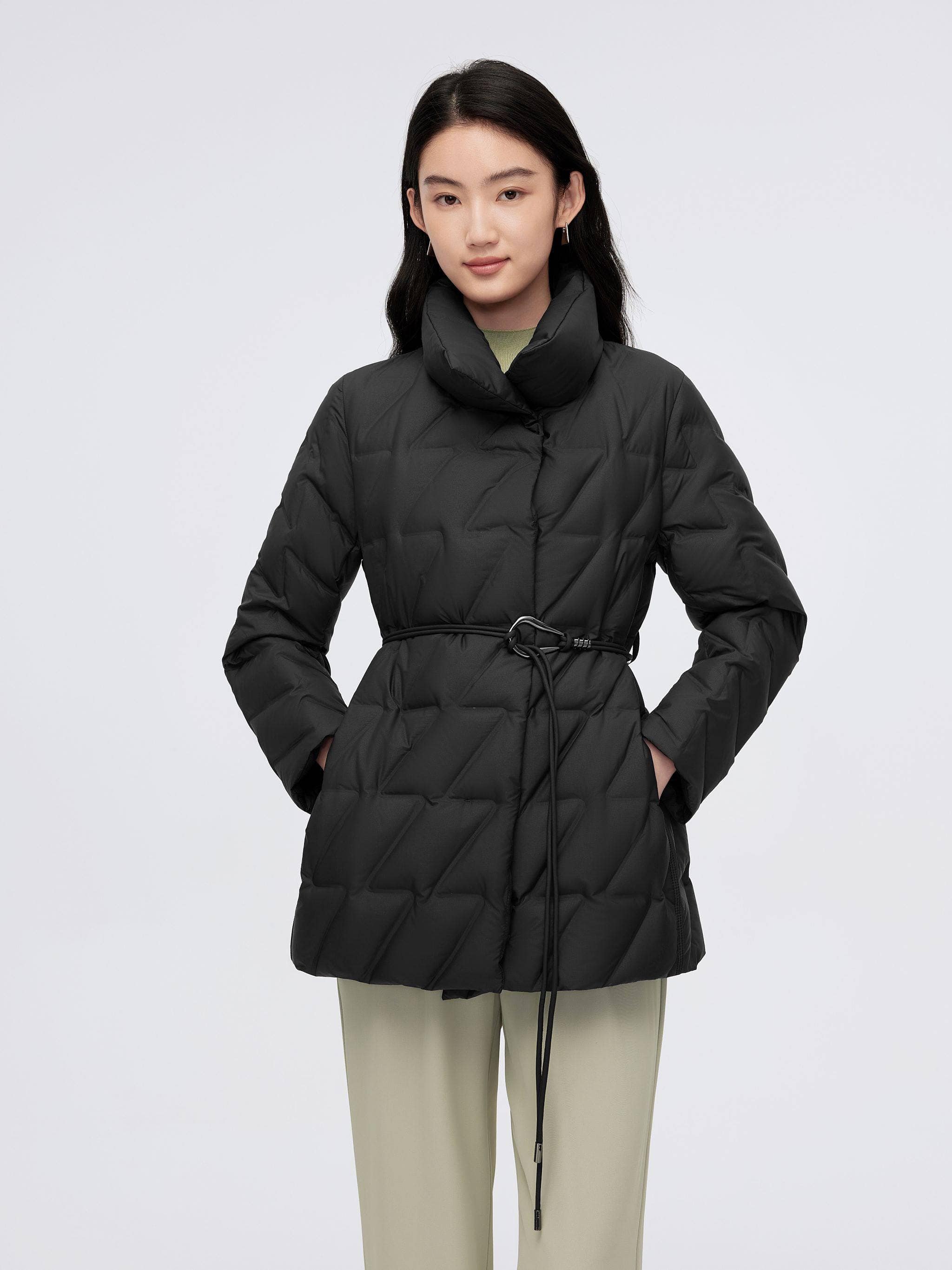 Women's Goose Down Coat 4142 - Image 9