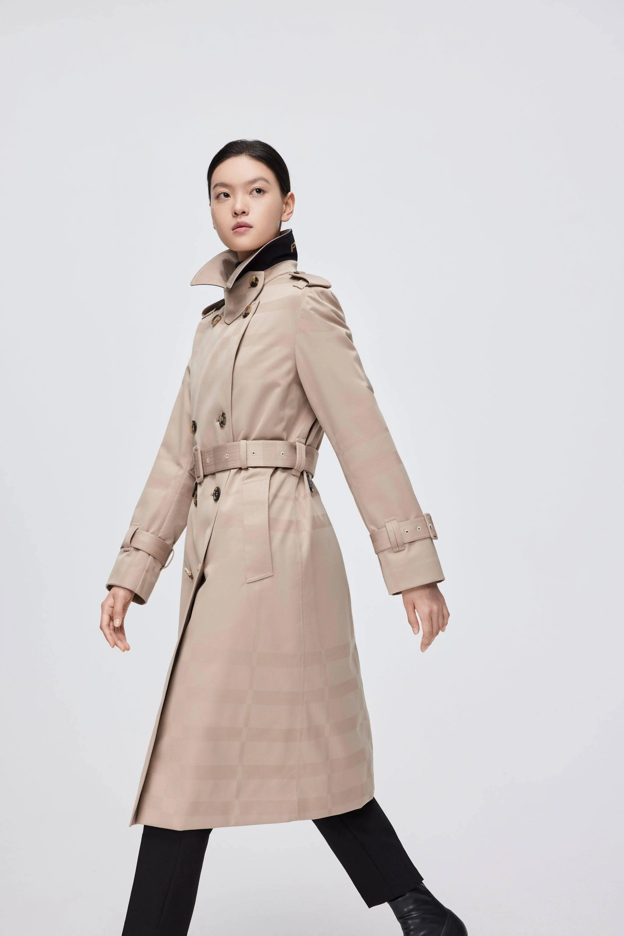 Premium Women's Goose Down Full Length Trench - Image 19