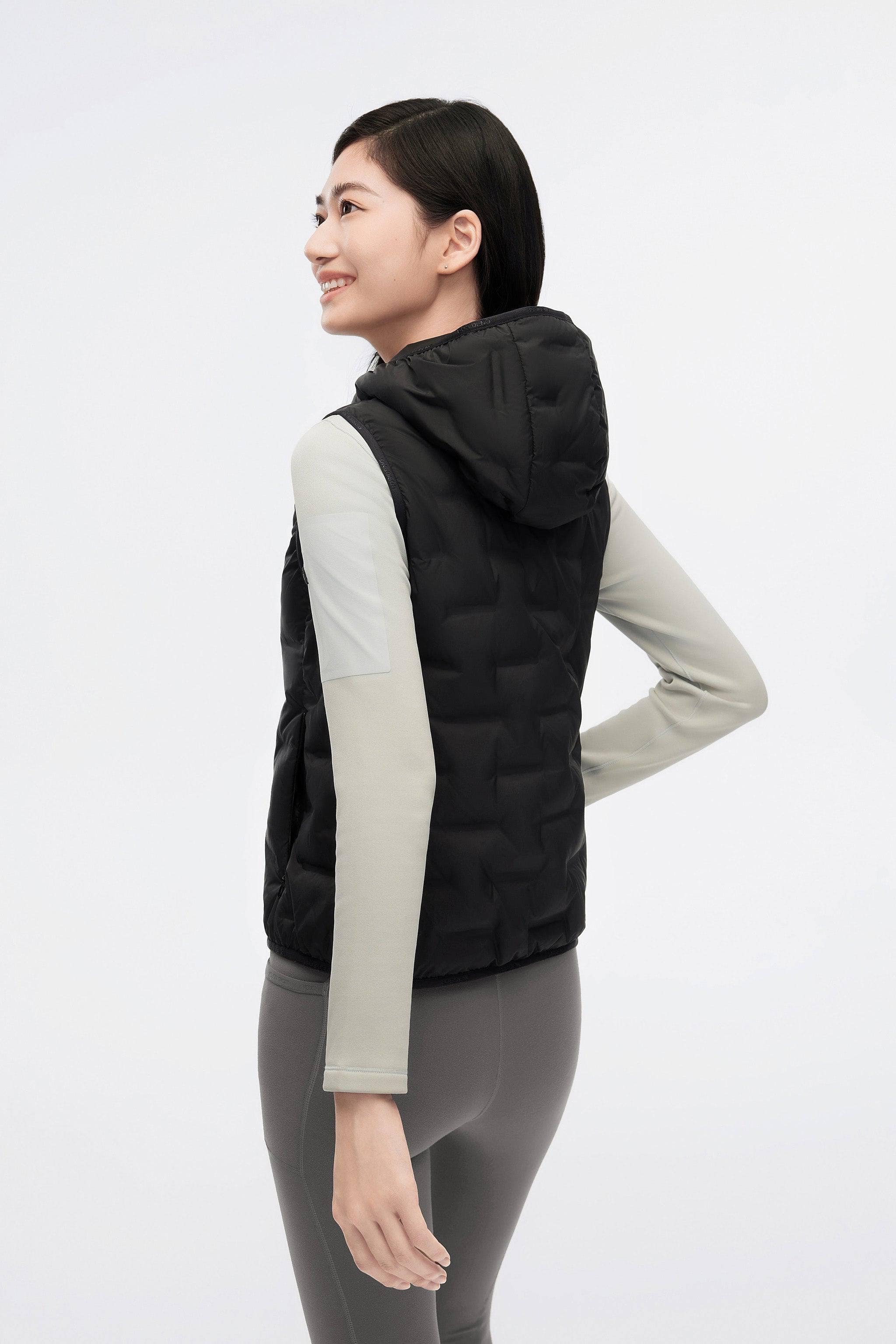 Women's Goose Down Hooded Gilet 1032 - Image 13