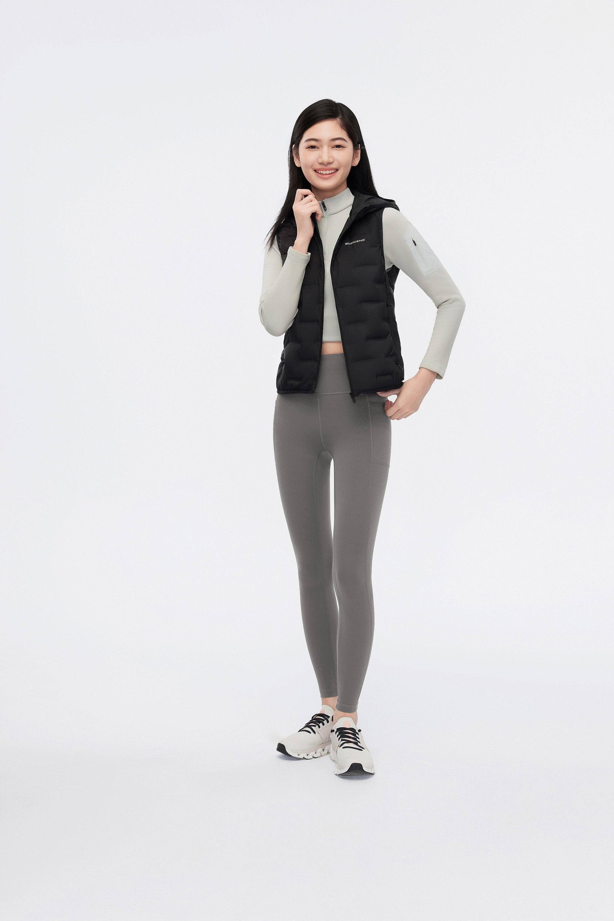 Women's Goose Down Hooded Gilet 1032 - Image 15