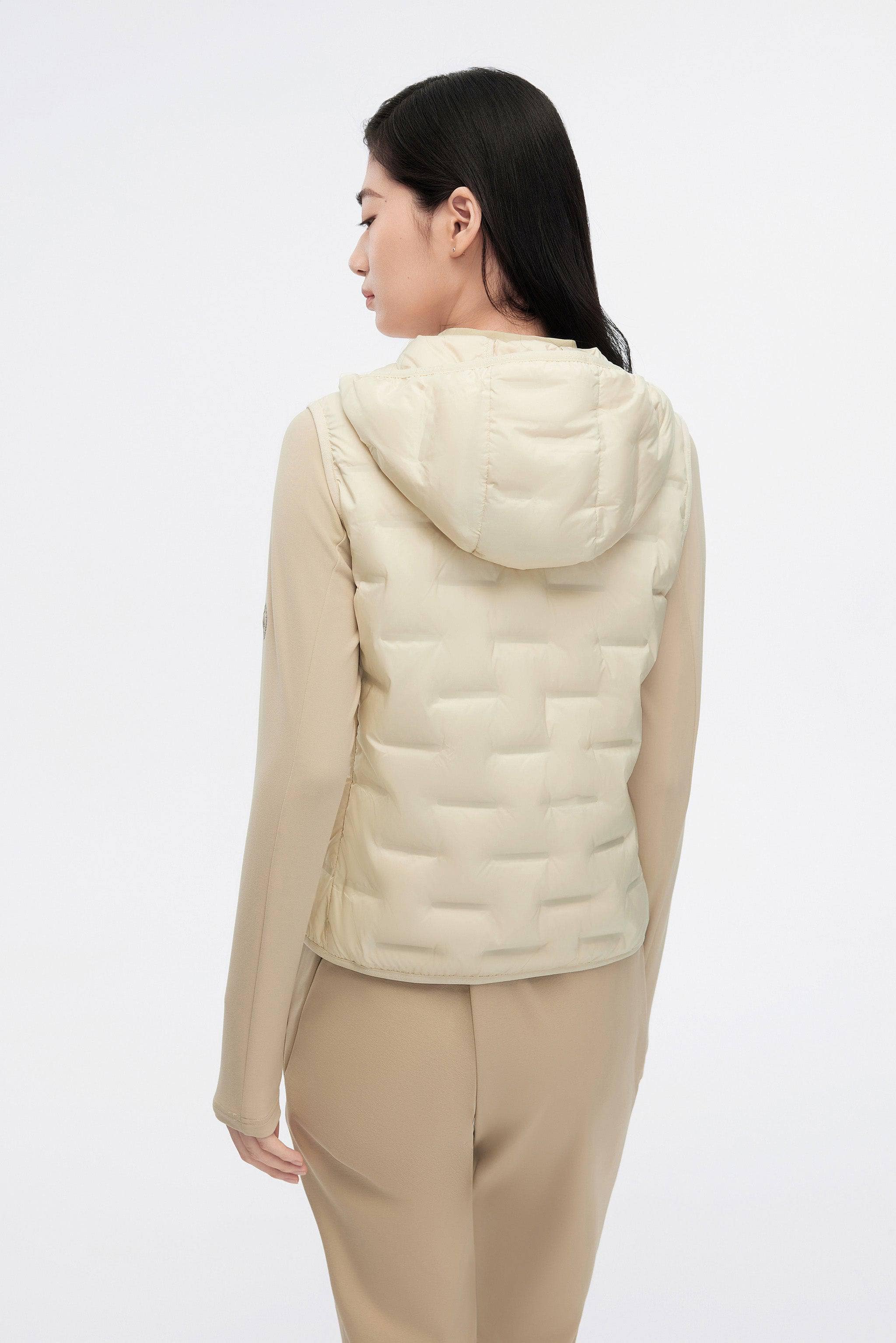 Women's Goose Down Hooded Gilet 1032 - Image 19