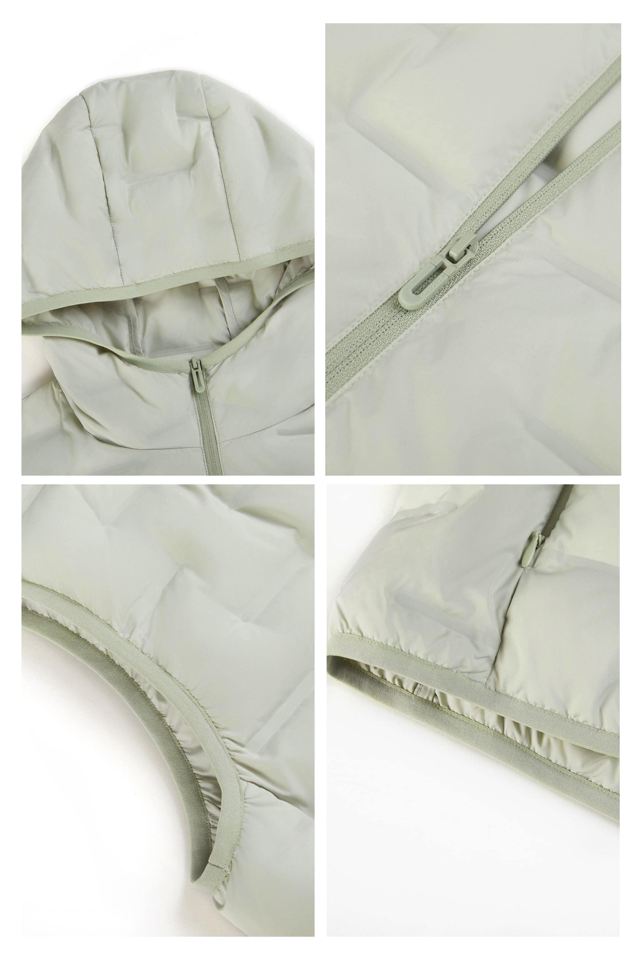 Women's Goose Down Hooded Gilet 1032 - Image 6