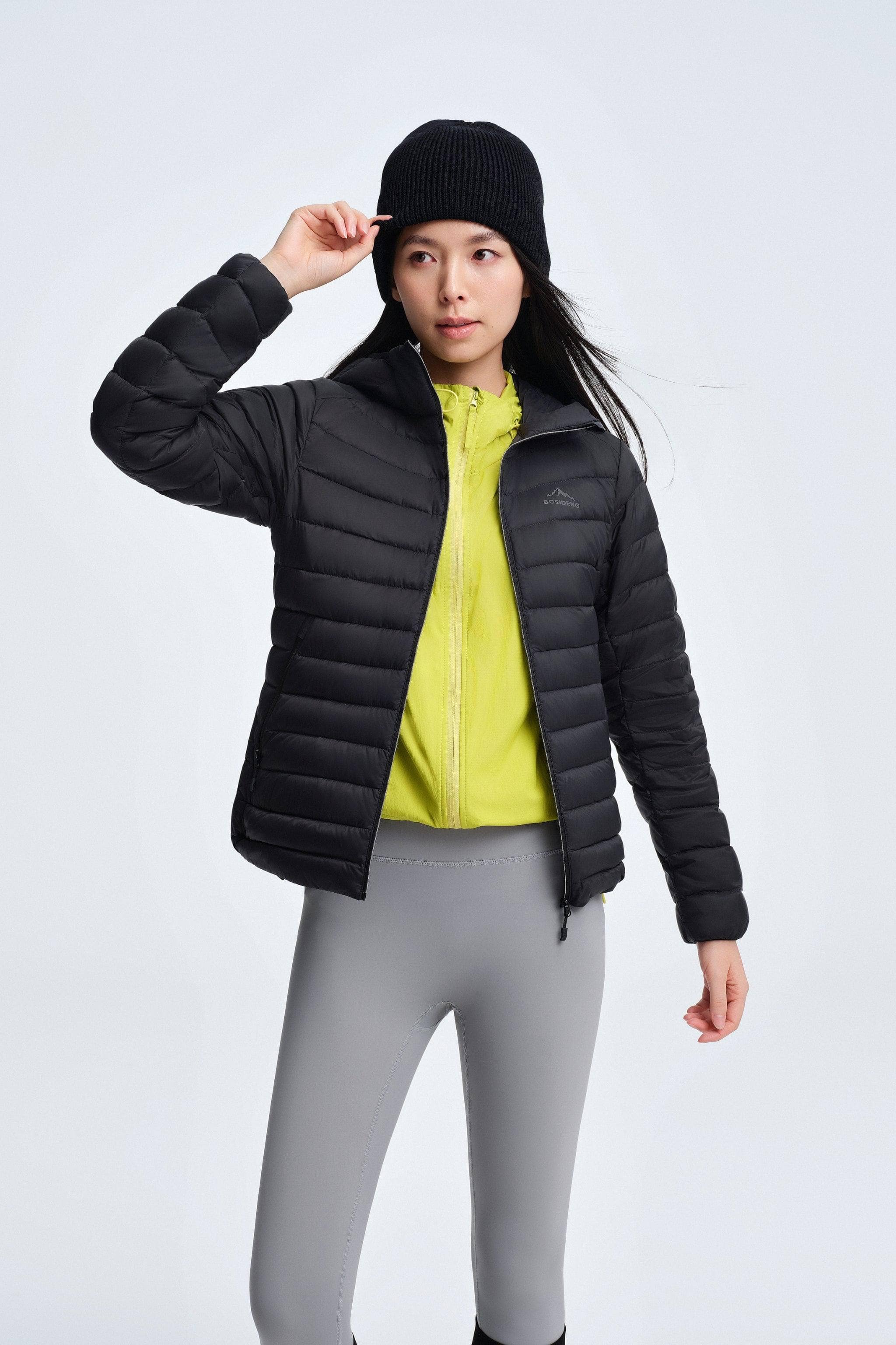 Women's Goose Down Jacket With Hood 1048