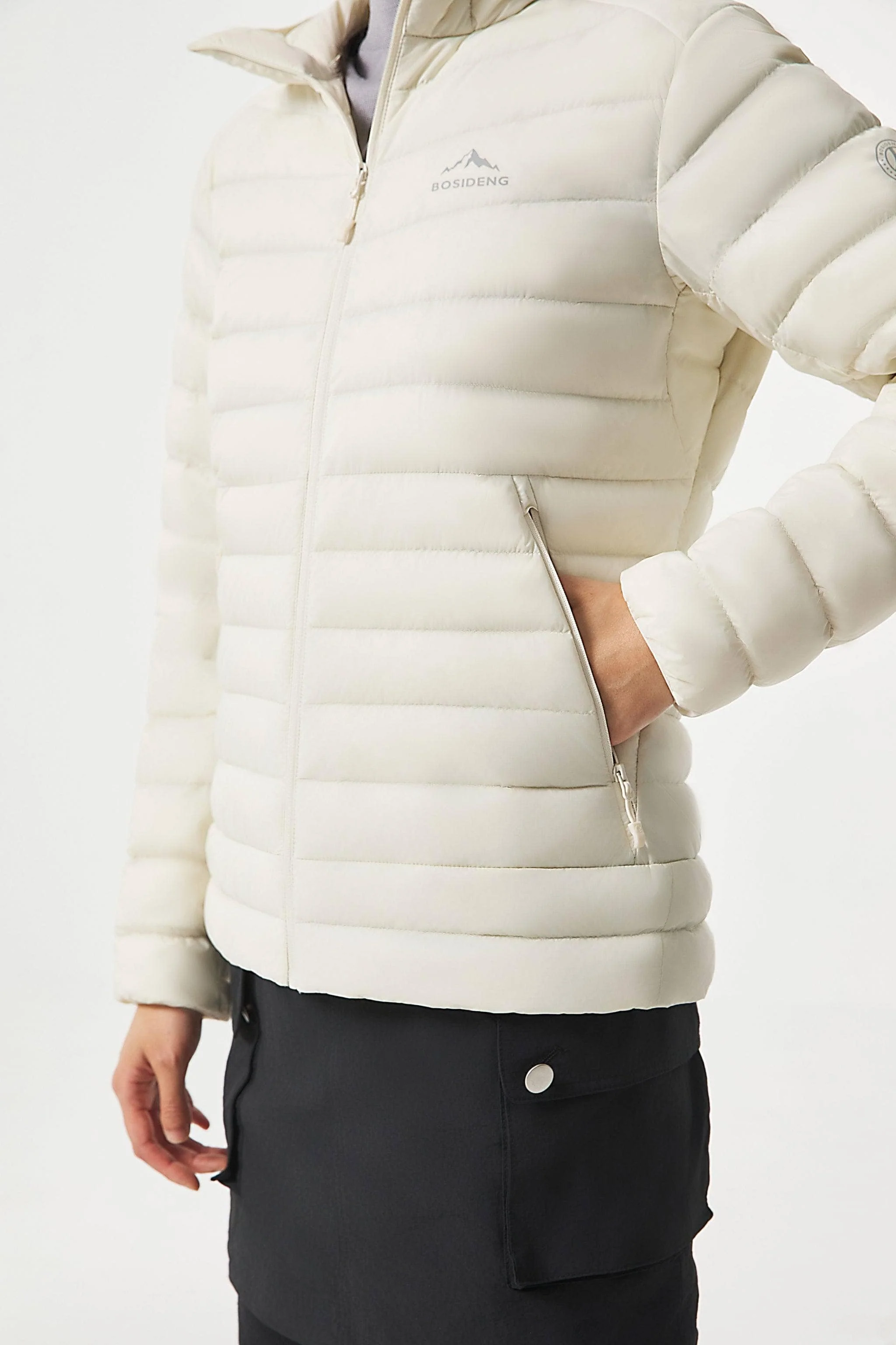 Women's Goose Down Jacket With Hood 1048 - Image 11