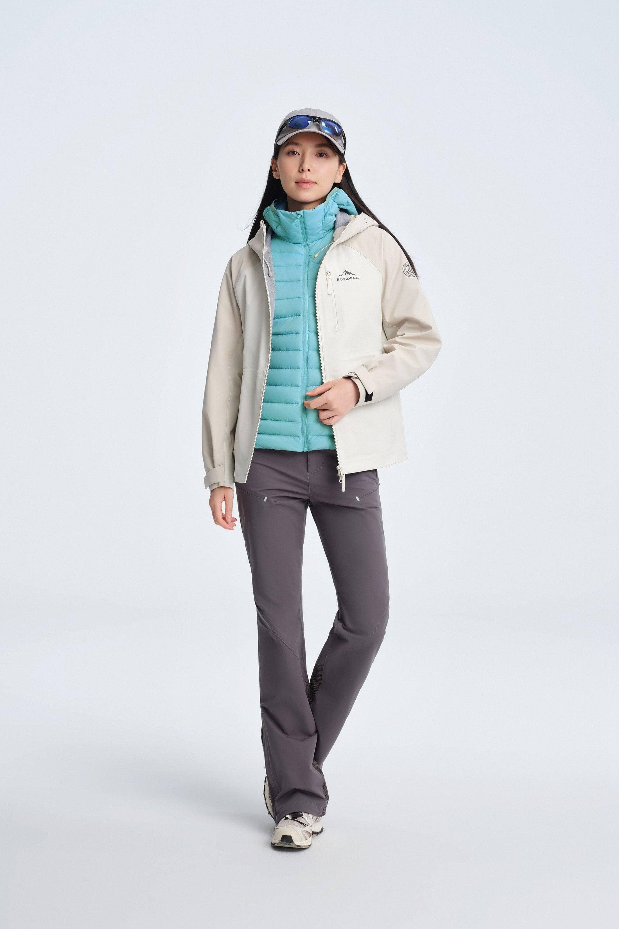 Women's Goose Down Jacket With Hood 1048 - Image 15