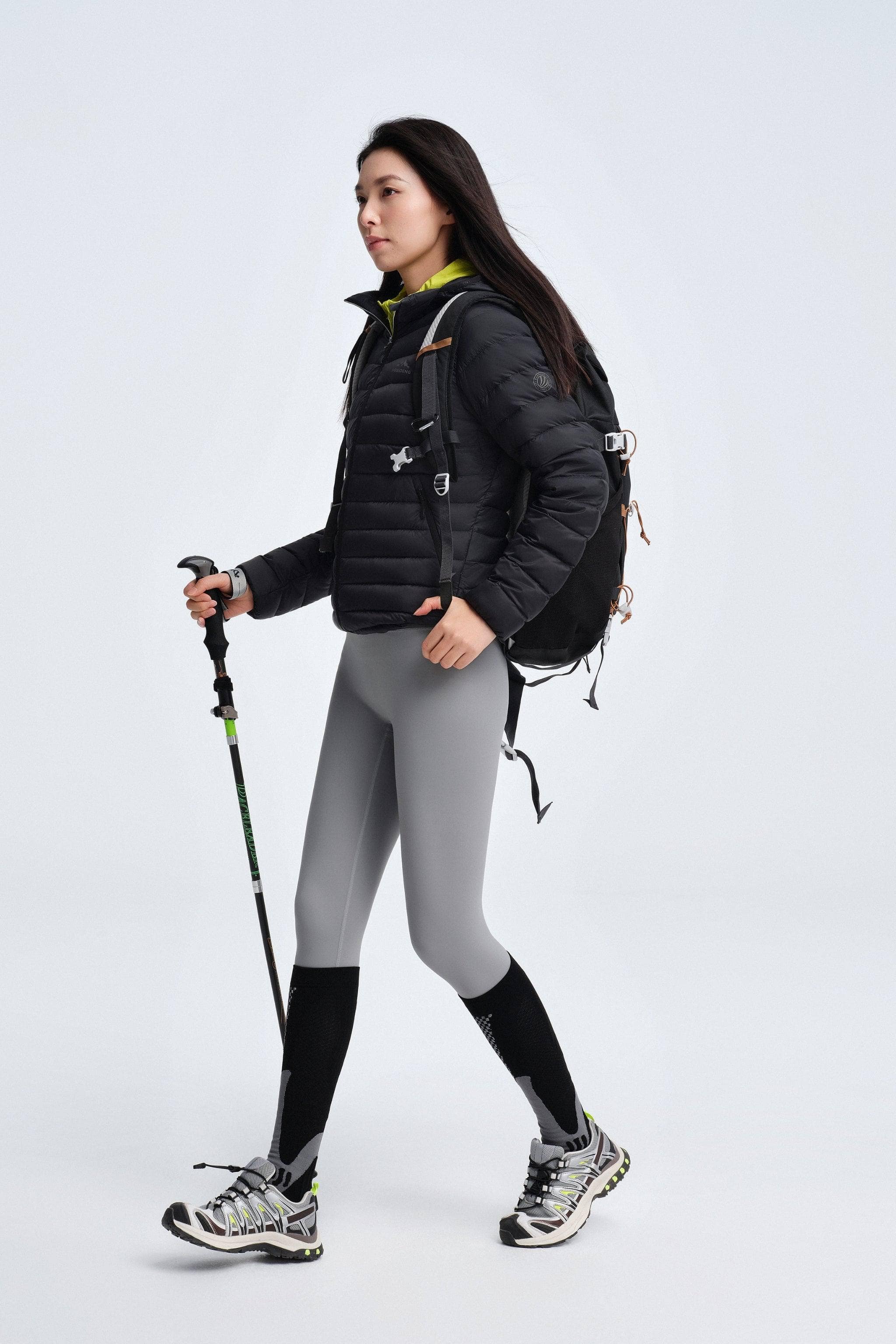 Women's Goose Down Jacket With Hood 1048 - Image 3