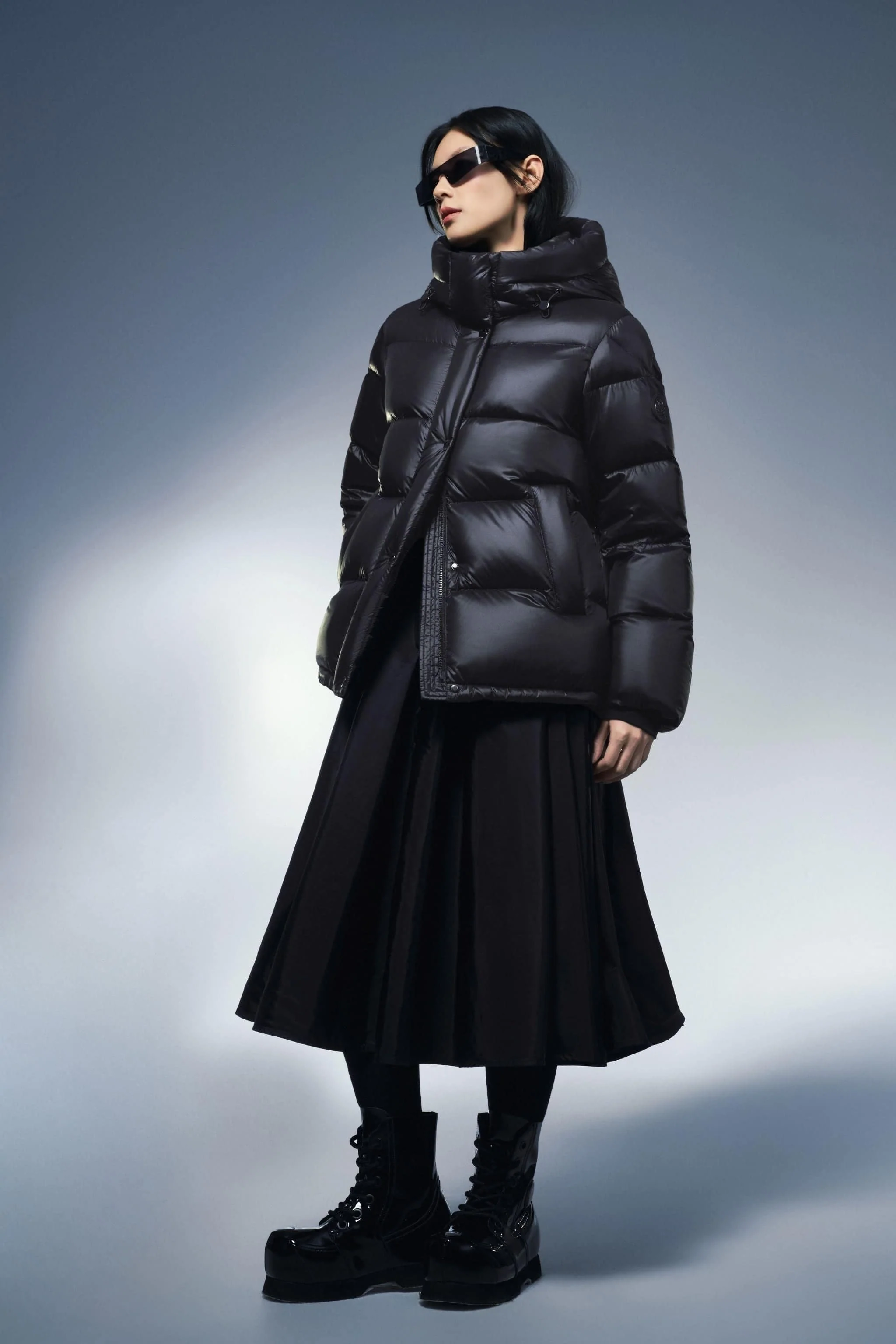 Womens Goose Down Puffer With Hood 116 - Image 4