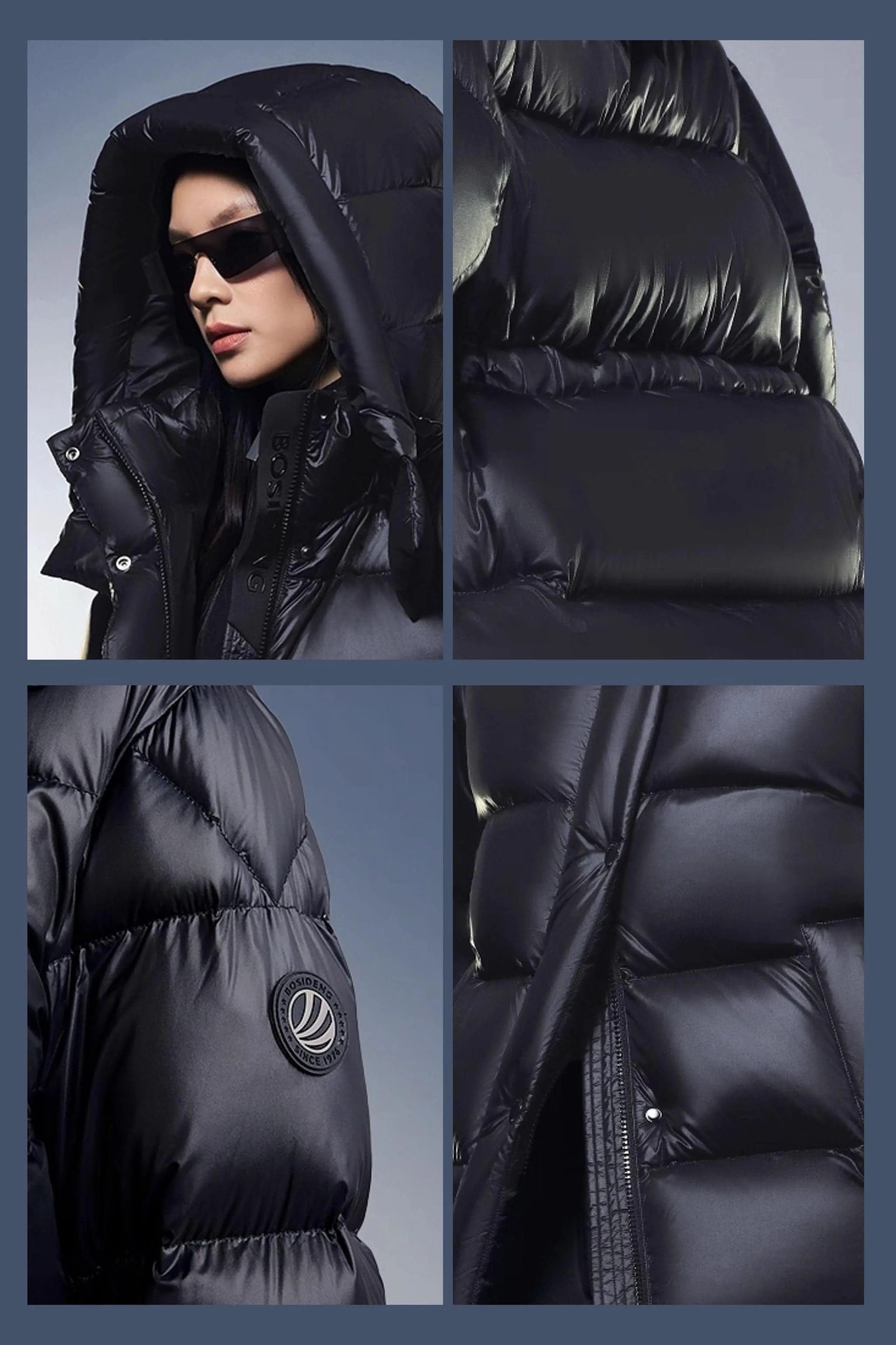 Womens Goose Down Puffer With Hood 116 - Image 7