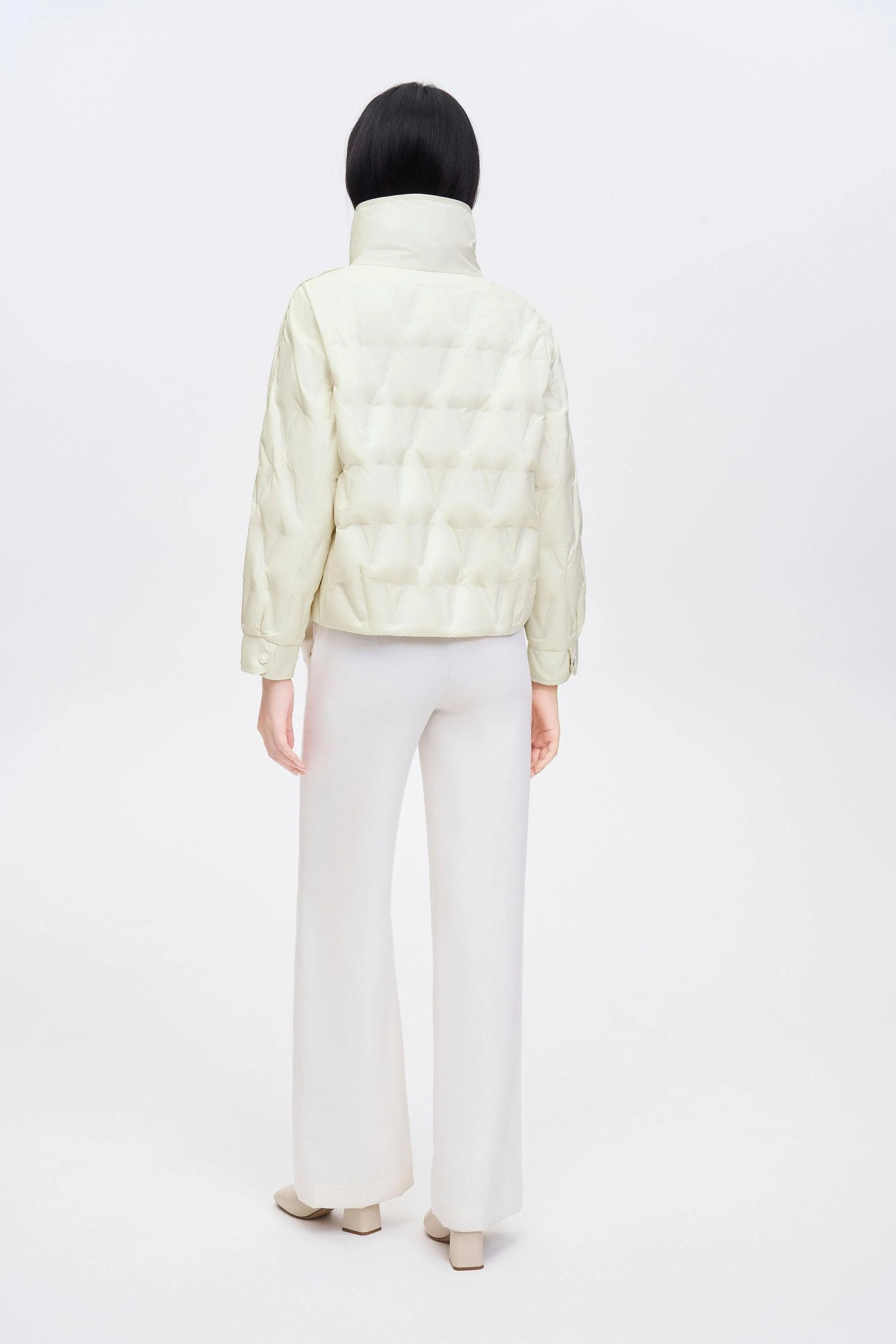 Women's Goose Down Quilting Jacket - Image 11