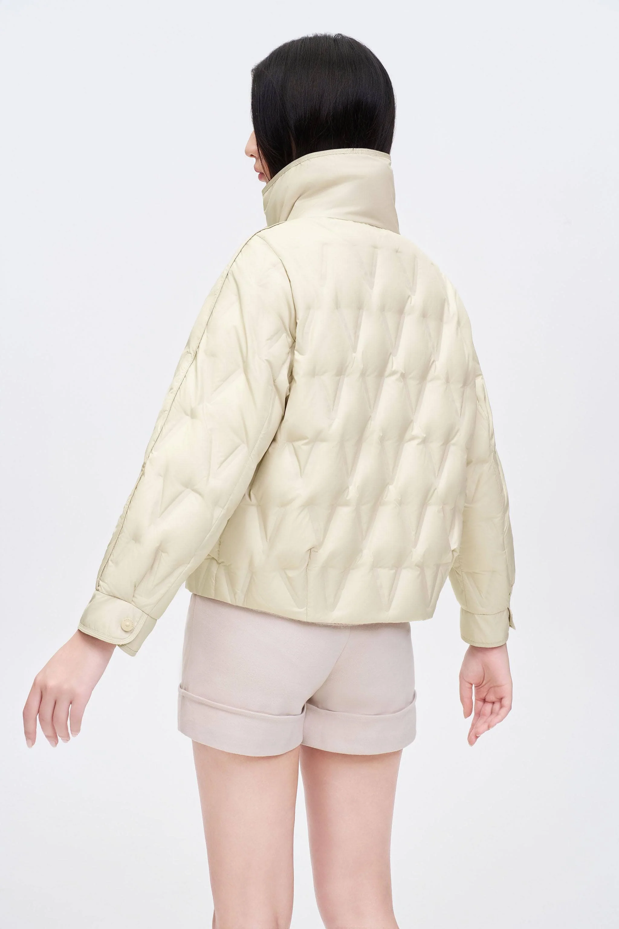 Women's Goose Down Quilting Jacket - Image 14