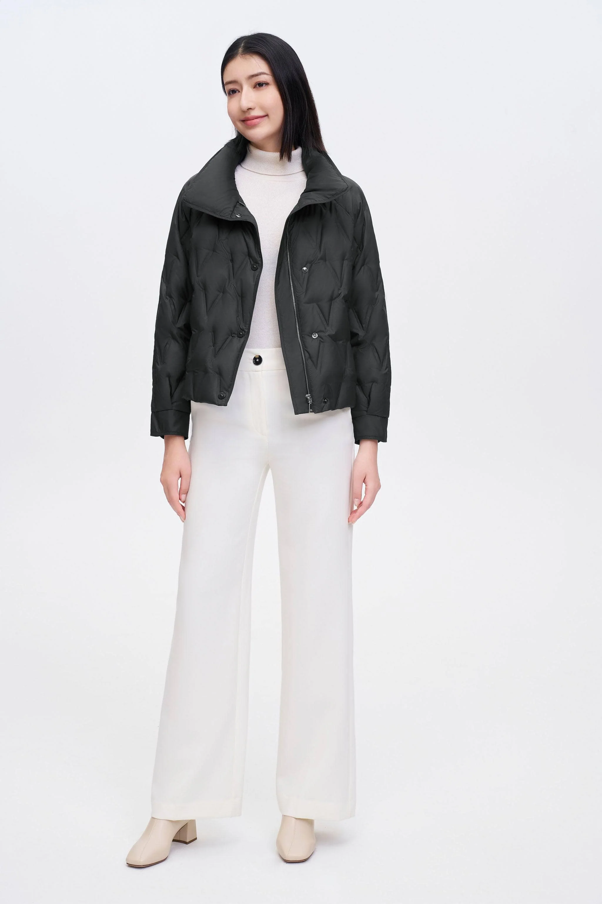 Women's Goose Down Quilting Jacket - Image 18