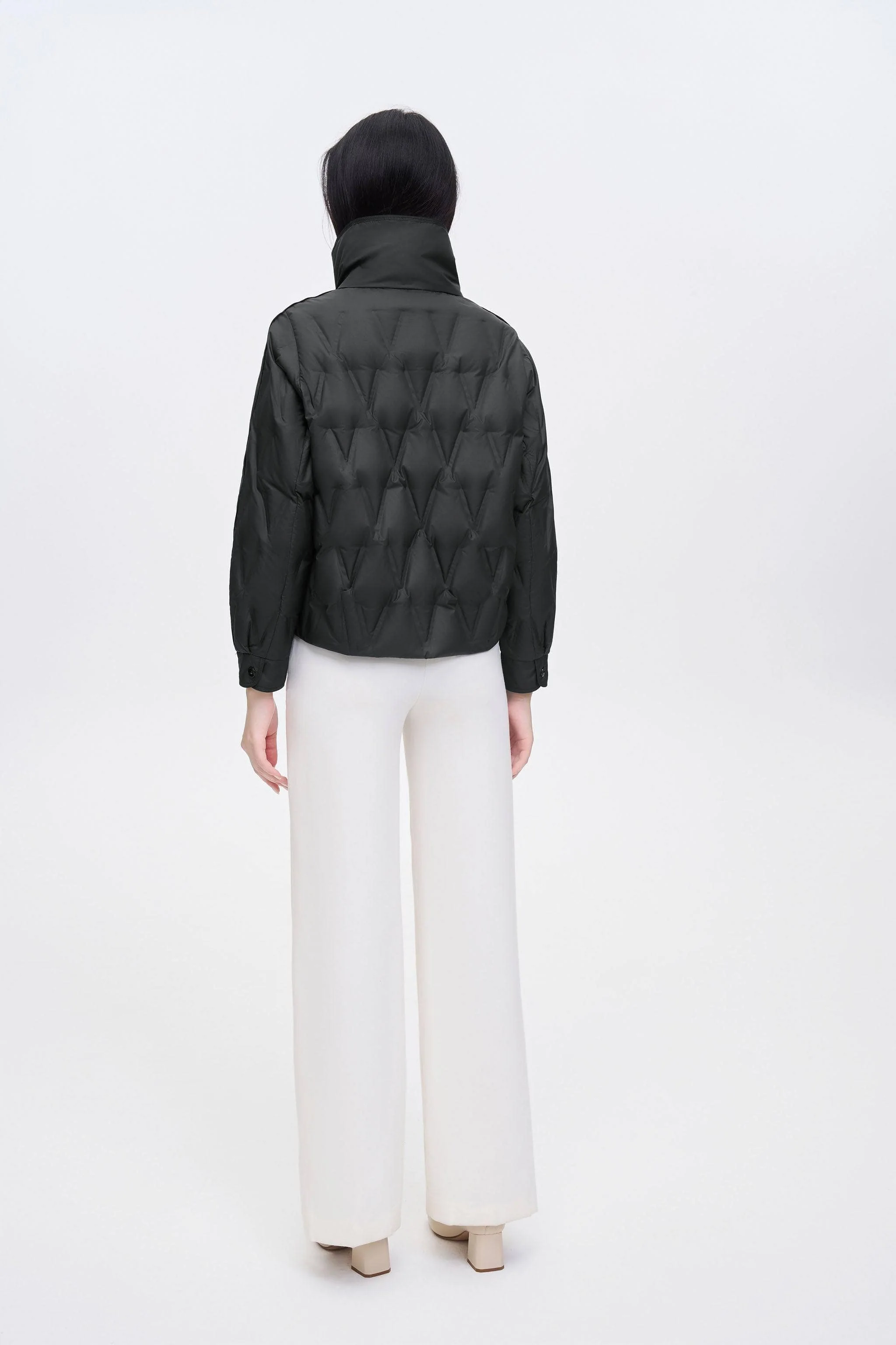 Women's Goose Down Quilting Jacket - Image 19