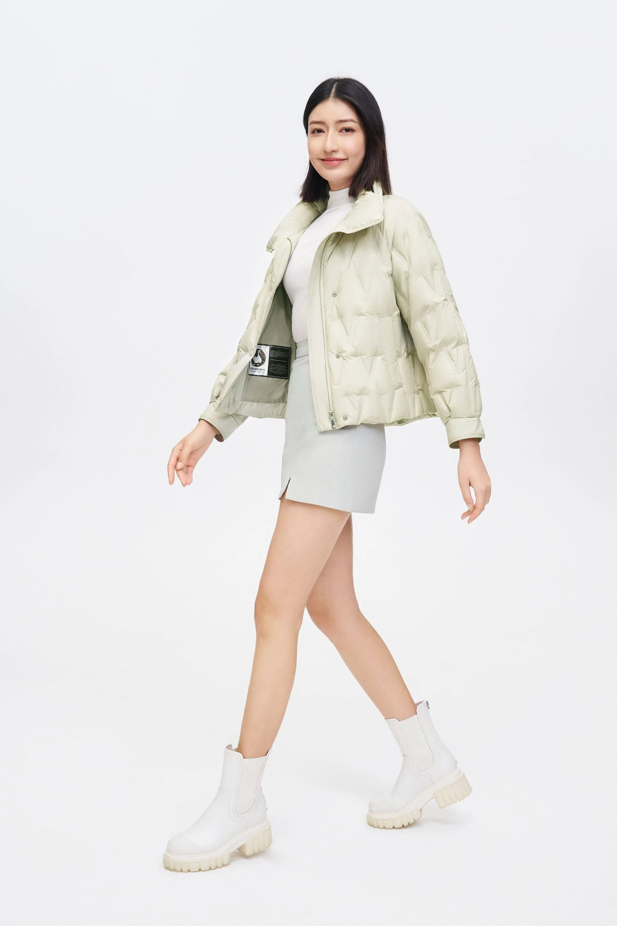 Women's Goose Down Quilting Jacket - Image 2