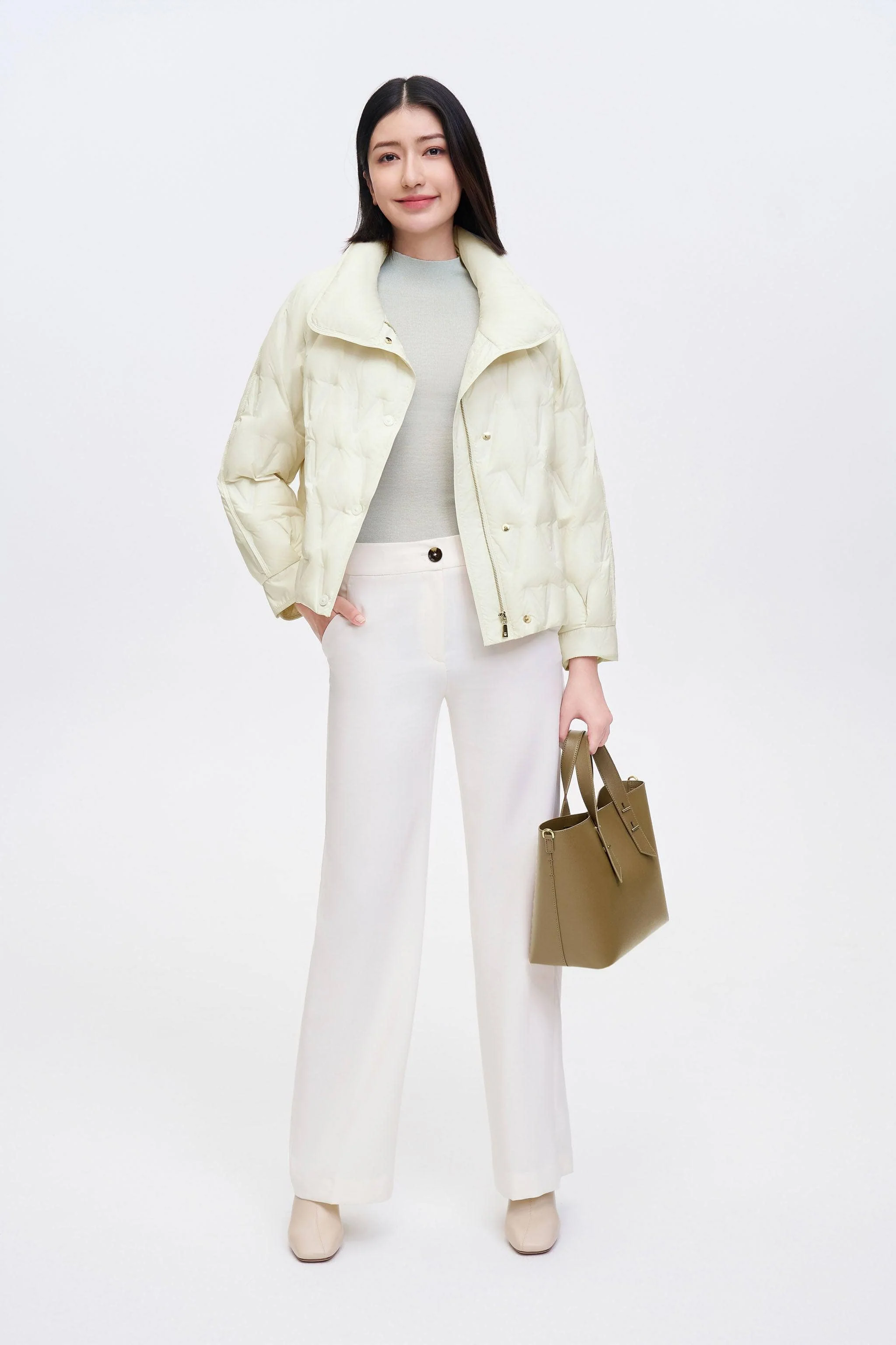 Women's Goose Down Quilting Jacket - Image 20
